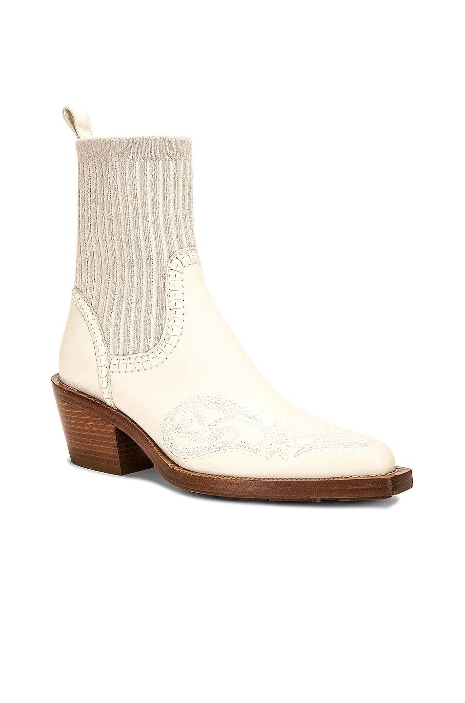 Chloe o1y0825 Ankle Boots in Cream Size US 6 / IT 36 - 2 Thumbnail