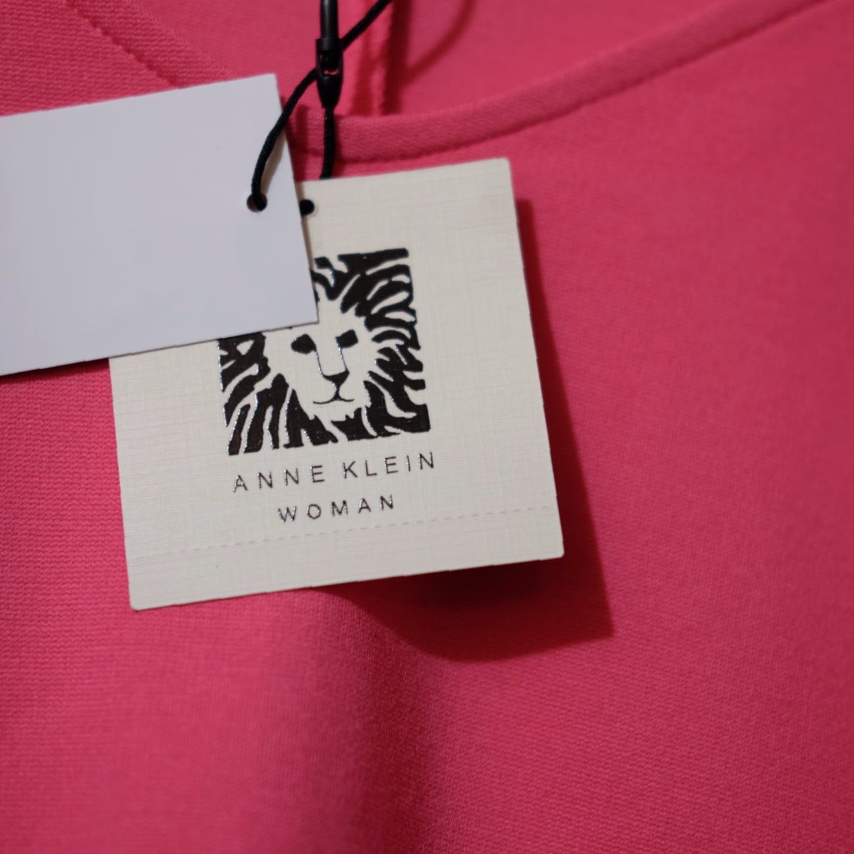 Anne Klein NWT! Anne Klein Puff Sleeve Blouse Pink Sweetheart Neck Women's 2X #H67-9 Size XXL / US 16-18 / IT 52-54 - 6 Thumbnail