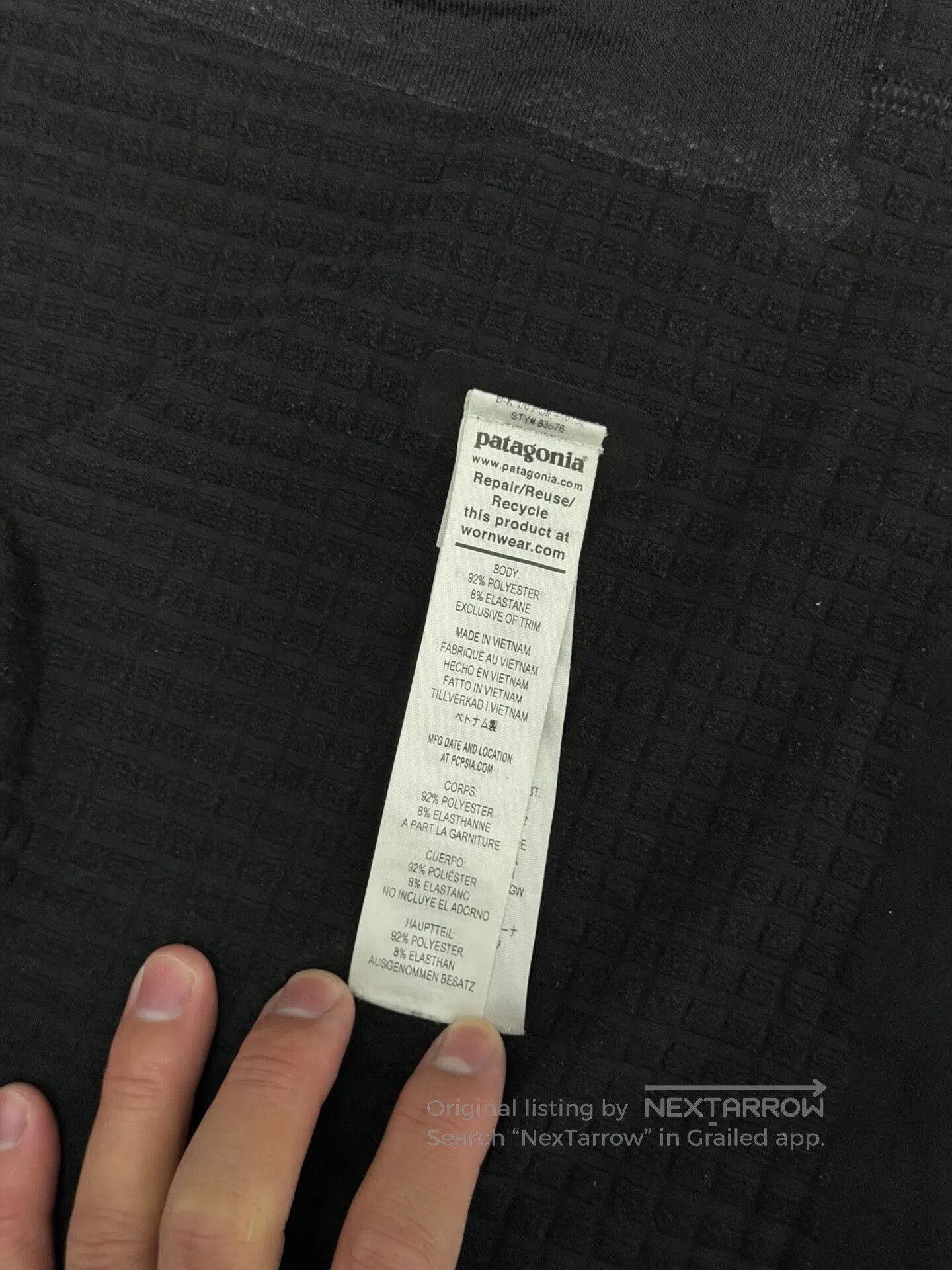 Patagonia Patagonia R1 TechFace Hoody Black Medium. Size US M / EU 48-50 / 2 - 6 Thumbnail