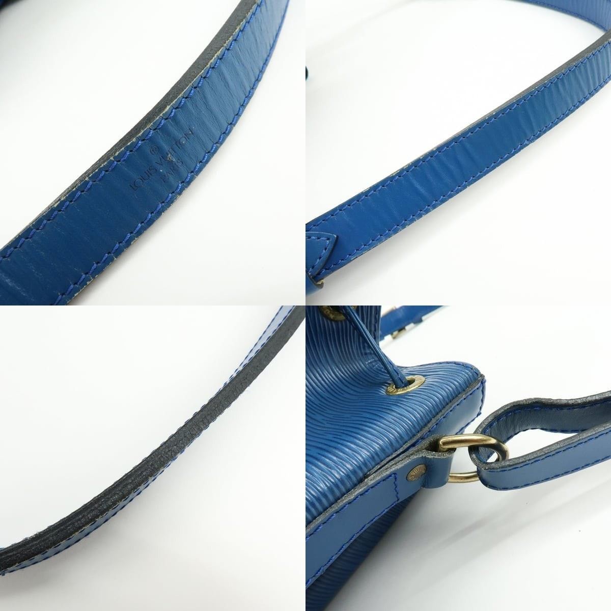 Louis Vuitton Louis Vuitton Epi Petit Noe Shoulder Bag Leather Bucket Blue Size ONE SIZE - 4 Thumbnail