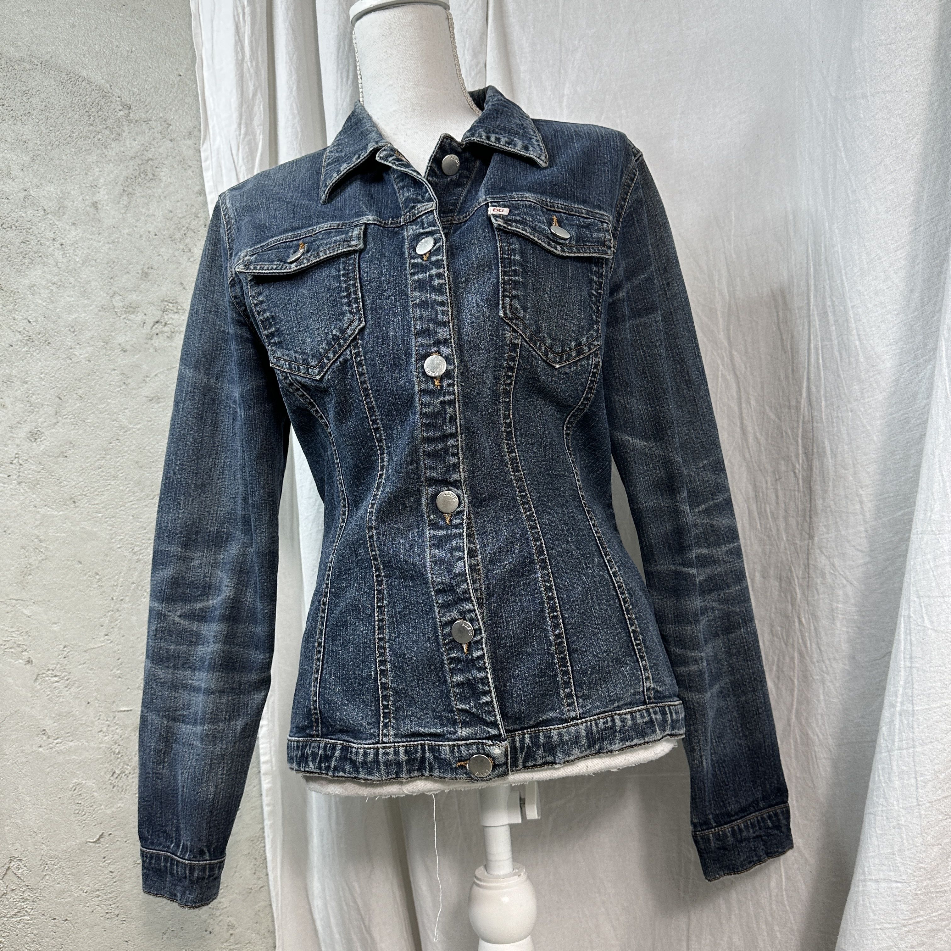 Miss Sixty × Vintage Miss Sixty Y2K Vintage Fitted Denim Jacket Size M / US 6-8 / IT 42-44 - 5 Thumbnail