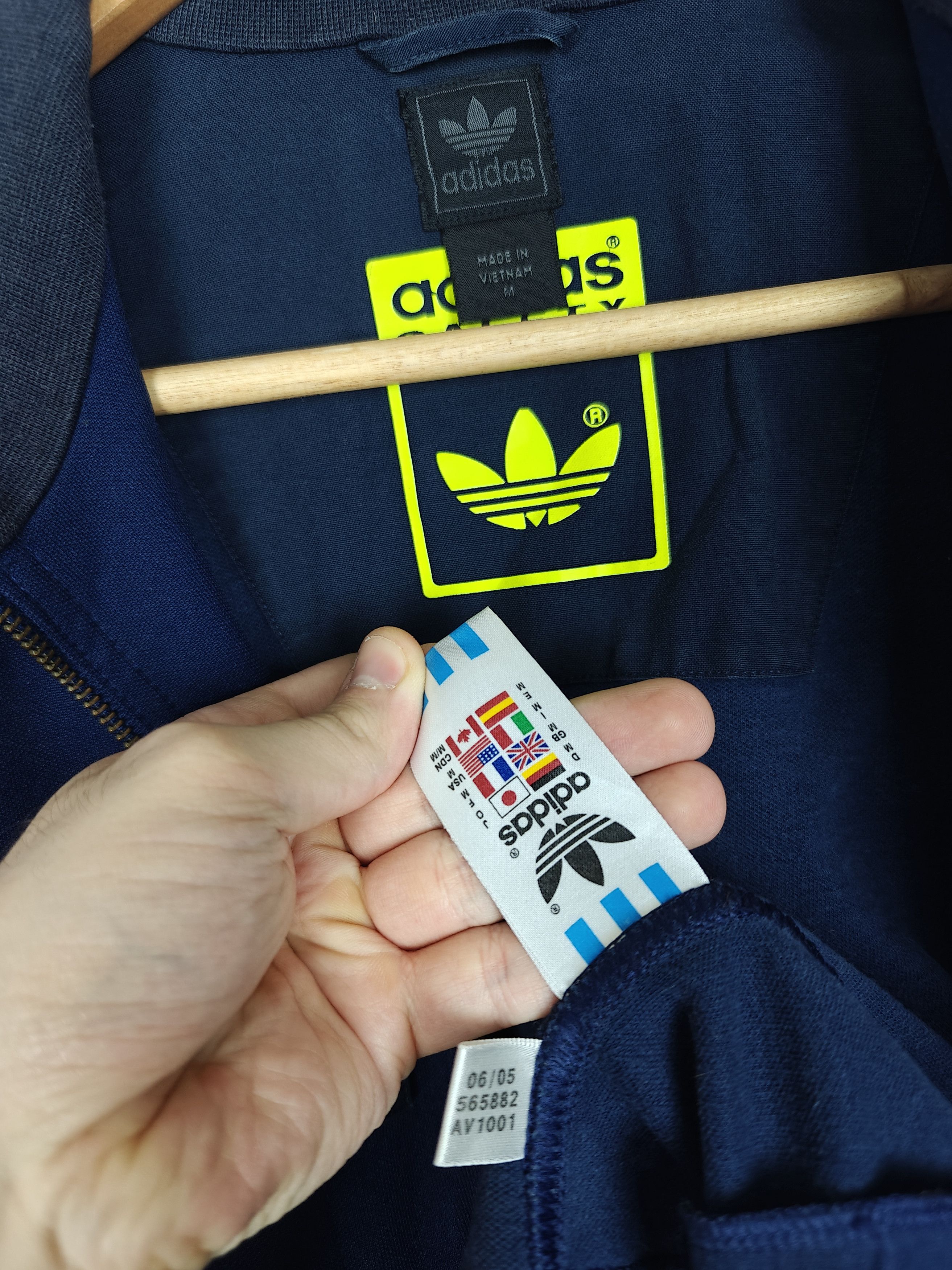 Adidas Adidas Safety Jacket Track Top Originals Casual Bomber 2005 Size US M / EU 48-50 / 2 - 9 Thumbnail