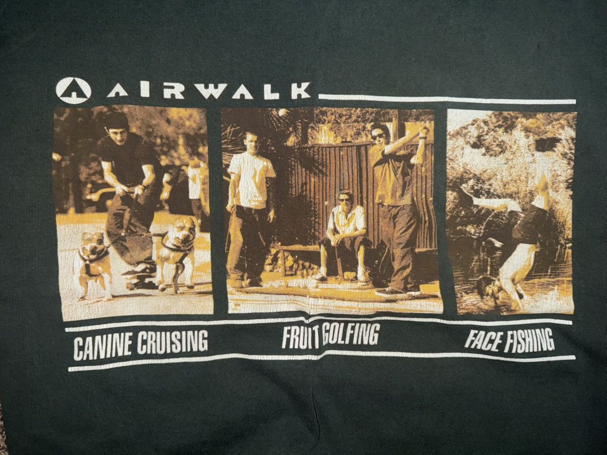 Airwalk Vintage Airwalk Skate Graphic Tee Forest Green XL Size US XL / EU 56 / 4 - 4 Thumbnail