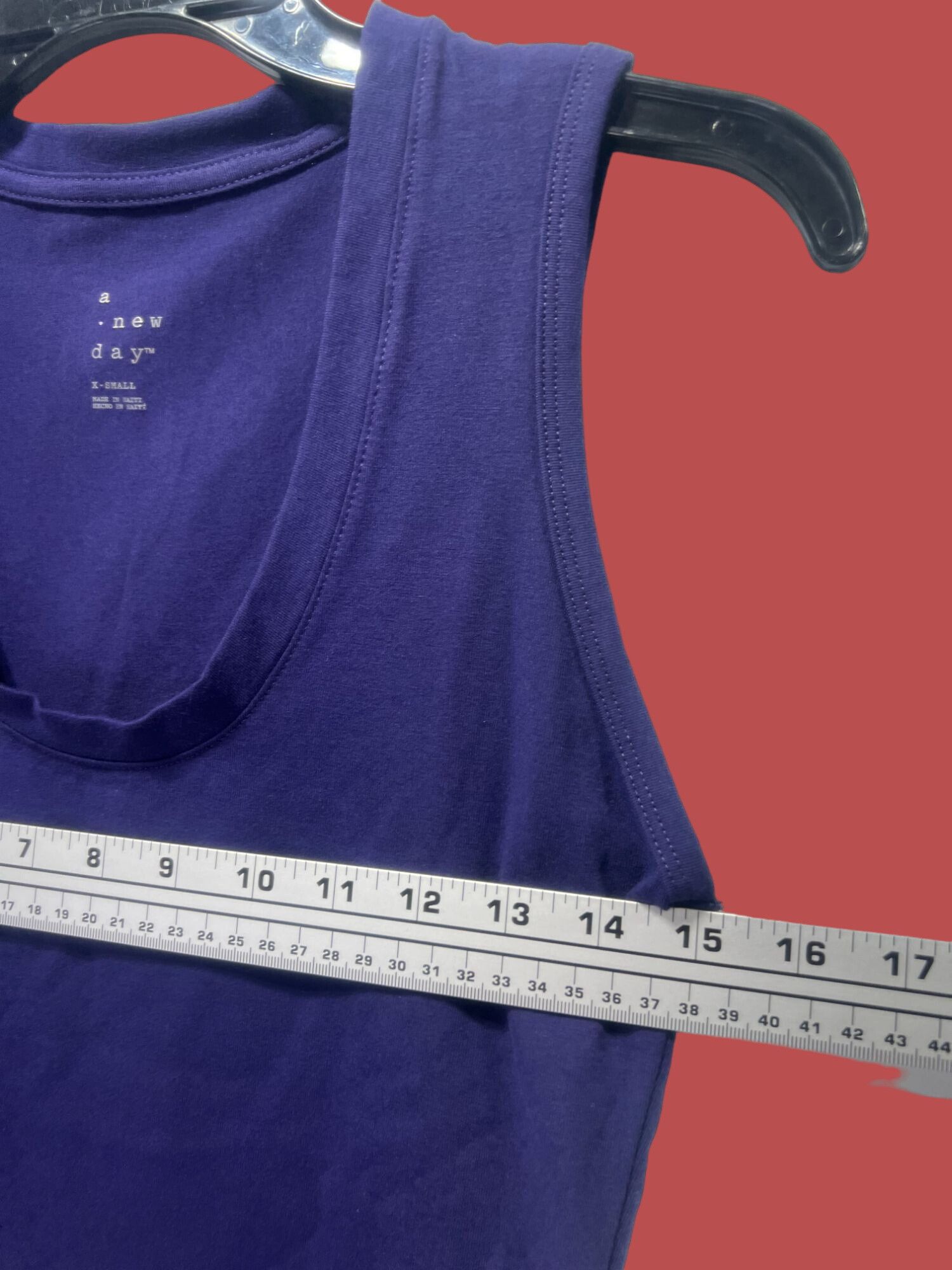 Other A New Day - Women's U-Neck Slim Fit Tank Top - Navy Blue - E Size XS / US 0-2 / IT 36-38 - 5 Thumbnail
