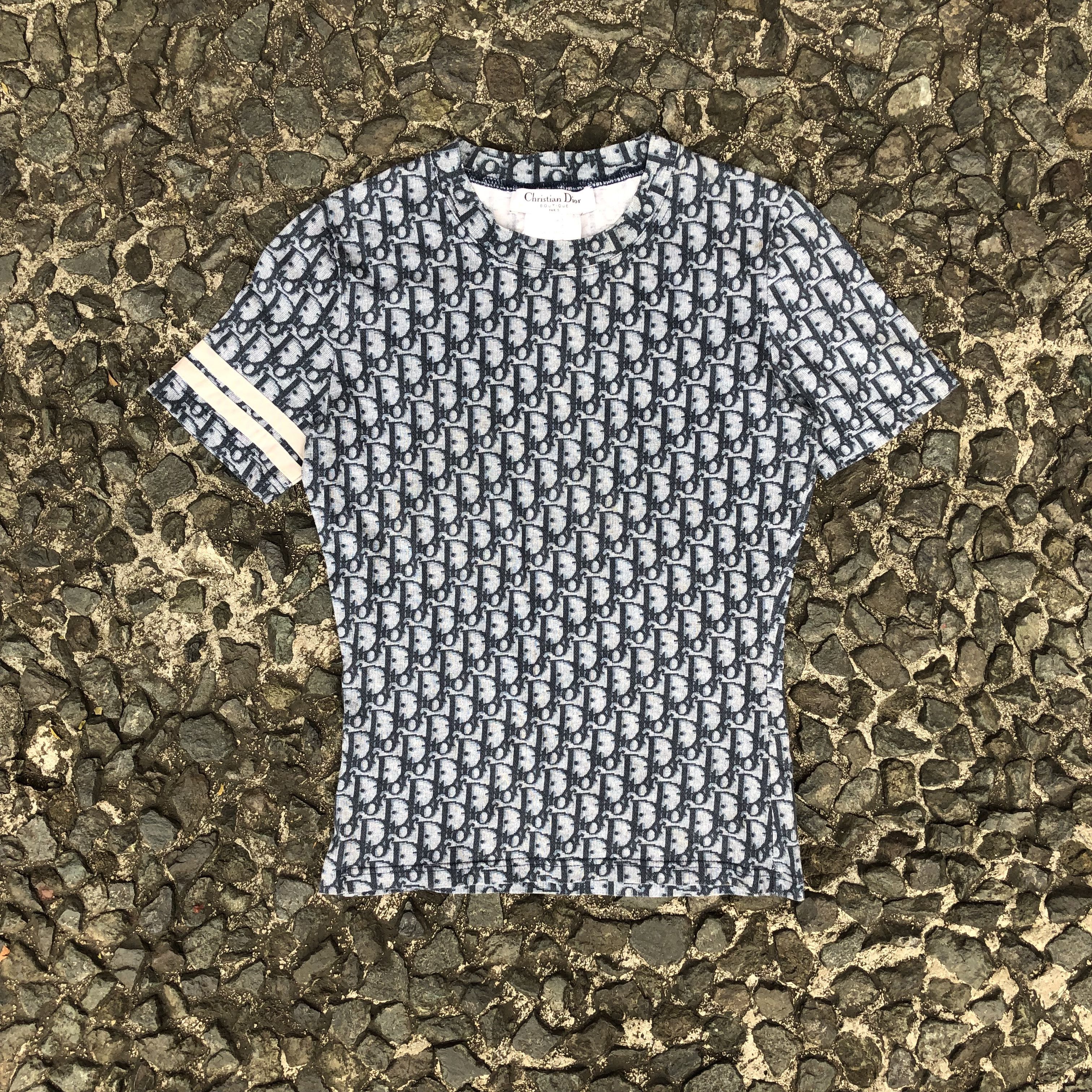 Dior Christian Dior S/S 2002 Trotter Print T-Shirt Size XS / US 0-2 / IT 36-38 - 1 Thumbnail