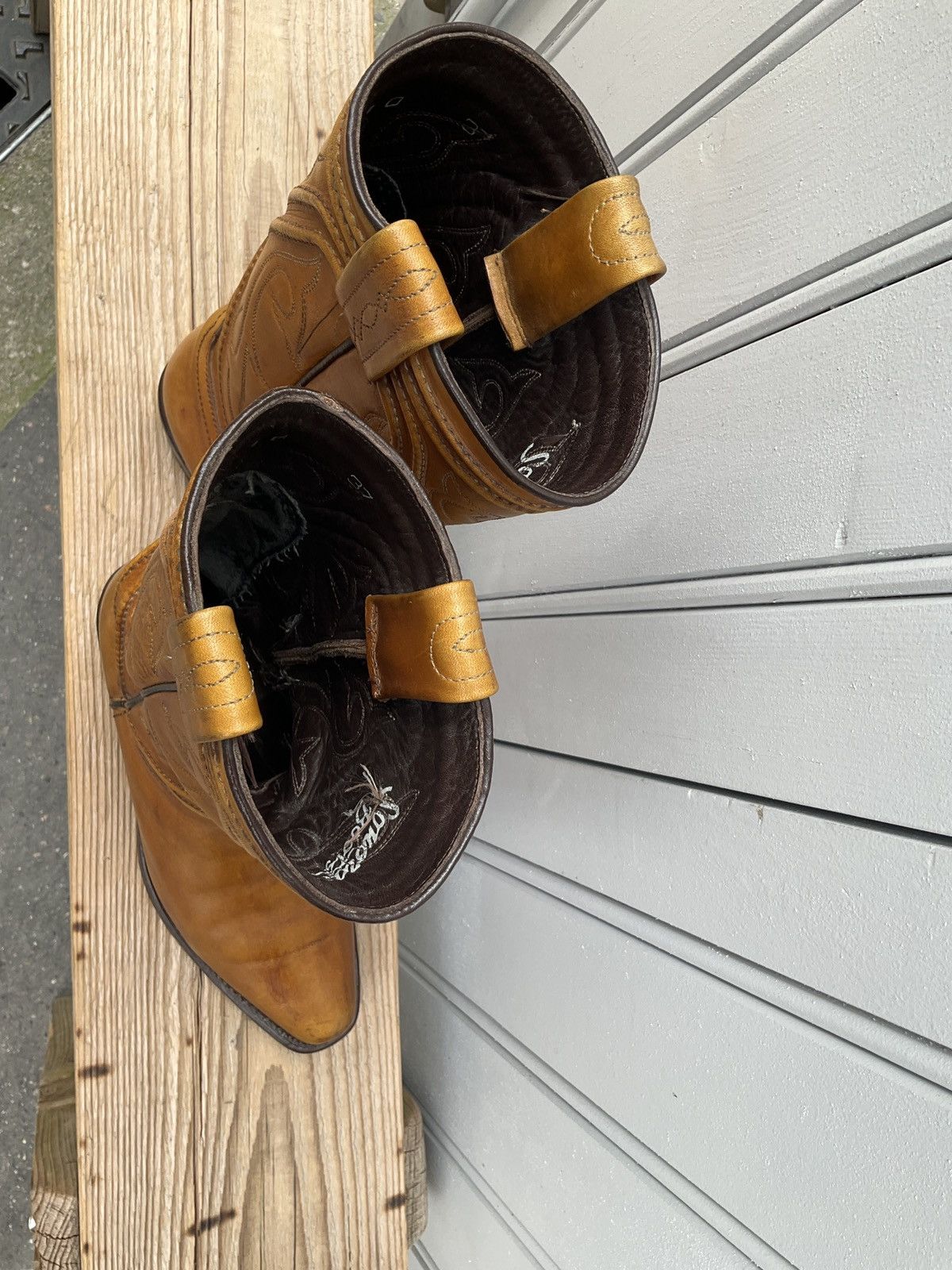 Vintage Western Sonora boots in leather Size US 6 / IT 36 - 9 Thumbnail