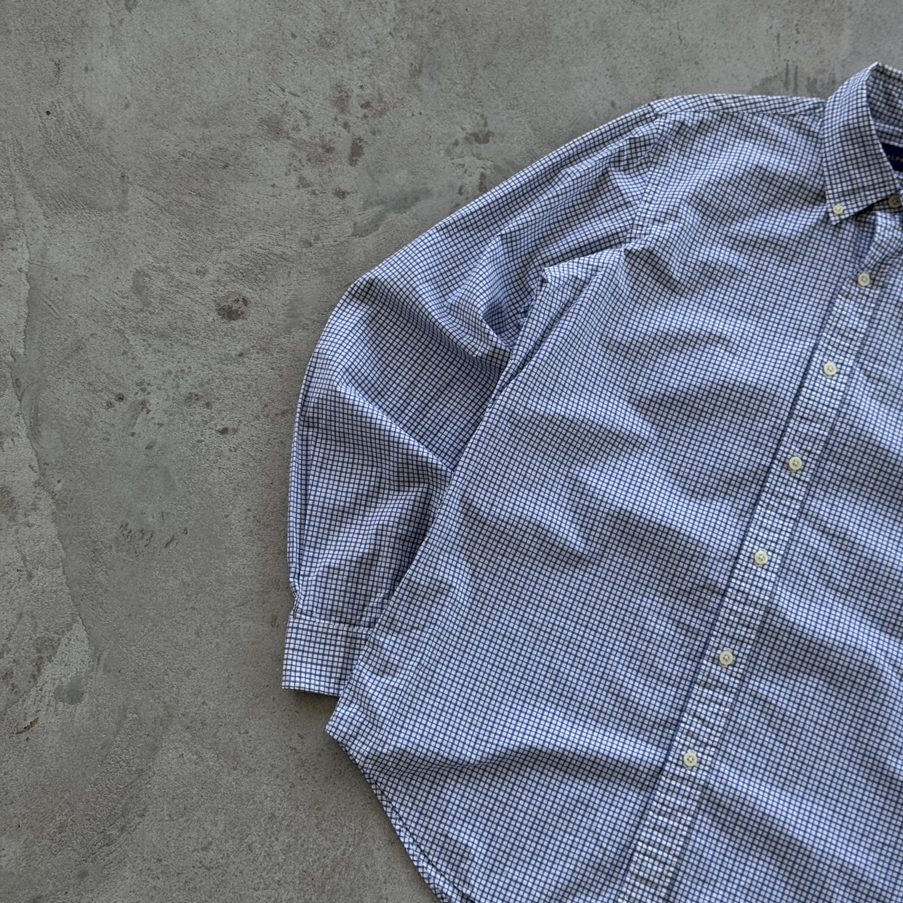 Polo Ralph Lauren Polo Ralph Lauren Gingham Check Shirt Blue White Size M Size US L / EU 52-54 / 3 - 3 Thumbnail