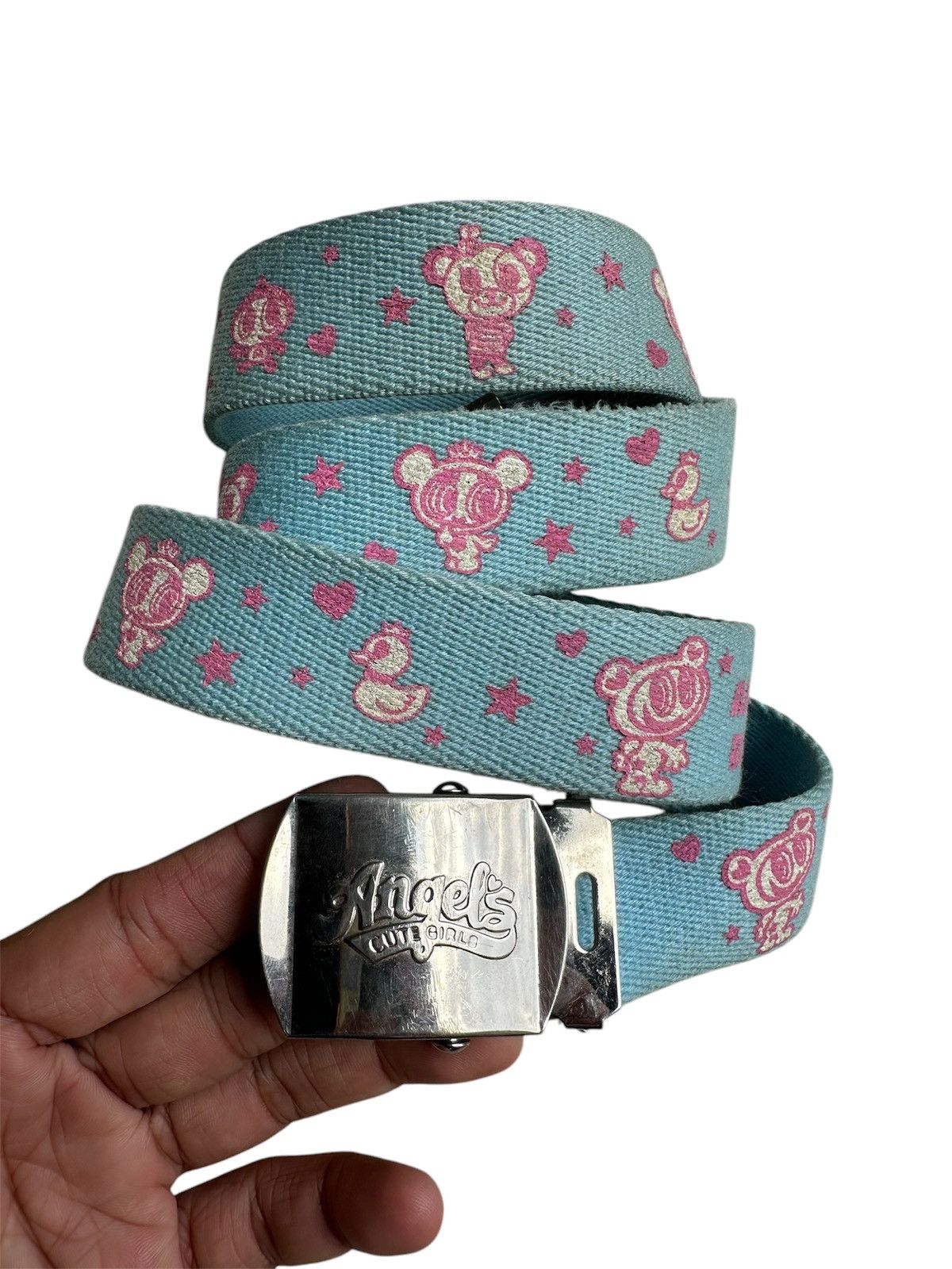 Angel Blue × Japanese Brand × Vintage Vintage Angle Blue Adjustable Belt Size 32 - 2 Thumbnail