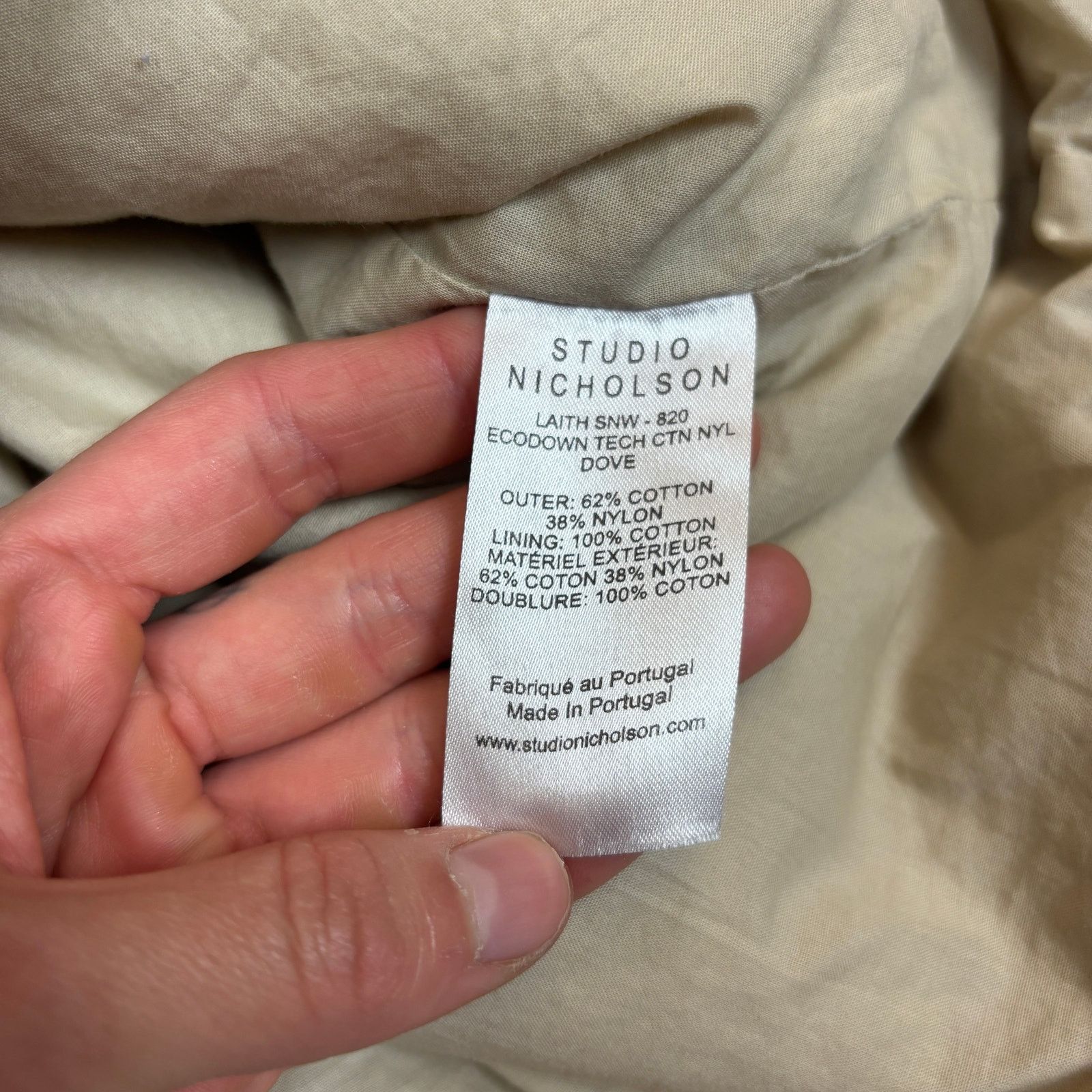 Studio Nicholson Studio Nicholson Laith Eco Downtech Jacket Dove Women's 2 Size XS / US 0-2 / IT 36-38 - 8 Thumbnail