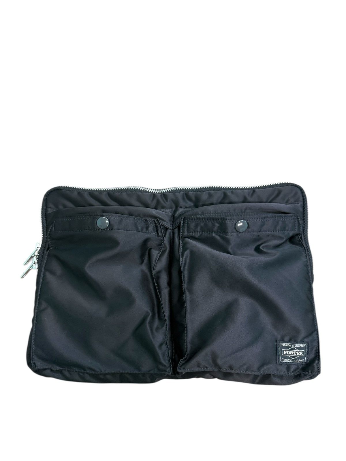 Porter YOSHIDA PORTER TANKER BLACK NYLON CLUTCH/DOCUMENT BAG Size ONE SIZE - 11 Thumbnail