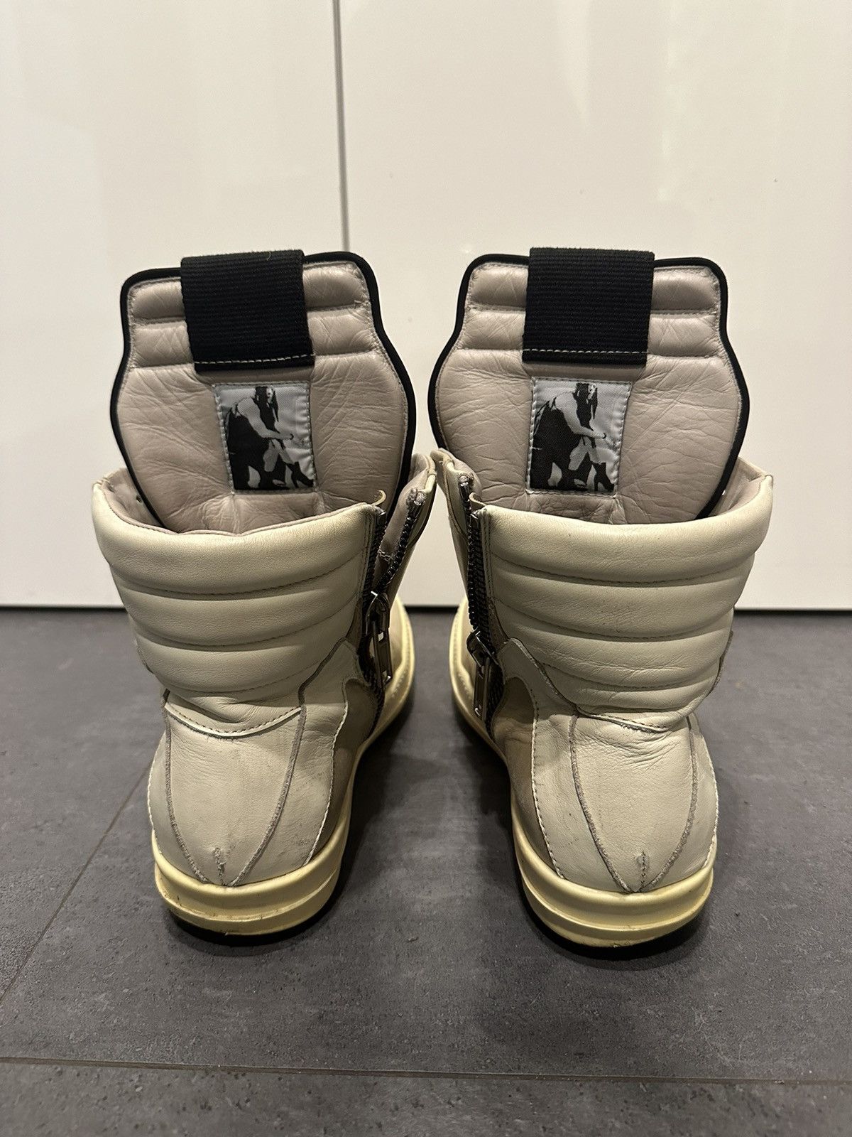Rick Owens rick owens geobasket sneakers fw16 mastodon pearl beige Size US 9 / IT 39 - 5 Thumbnail