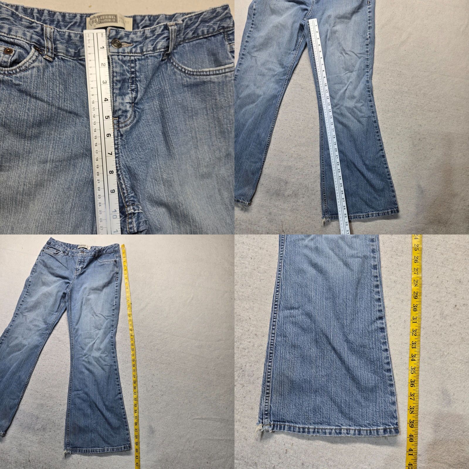 Route 66 VINTAGE Route 66 Women's Jeans Flare Fit Medium Wash Blue Denim Pants Adult Size 13 Size 34" / US 12 / IT 48 - 8 Thumbnail