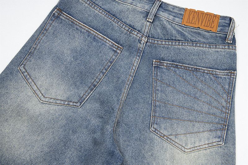 Japanese Brand American patchwork washed distressed workwear denim shorts Size US 32 / EU 48 - 4 Thumbnail