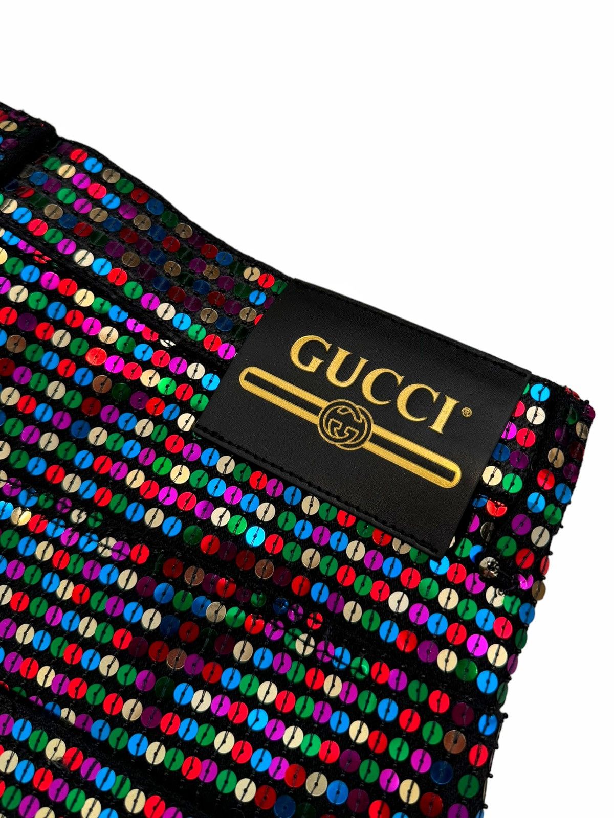 Gucci Rainbow Sparkle Sequin Skinny Denim Jean Size US 30 / EU 46 - 6 Thumbnail