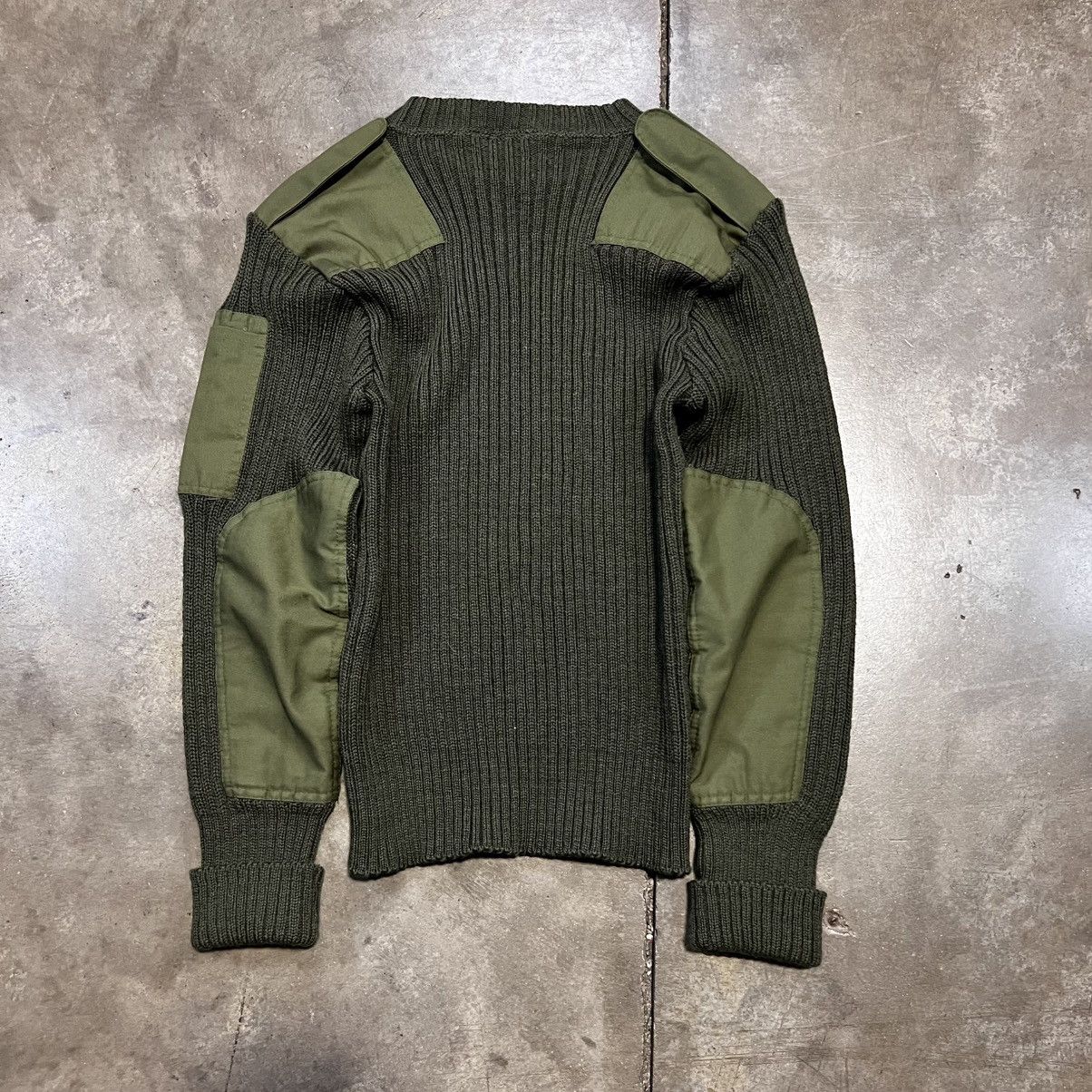Vintage Vintage Woolly Pully Wool Military Sweater Olive Green Size US M / EU 48-50 / 2 - 7 Thumbnail