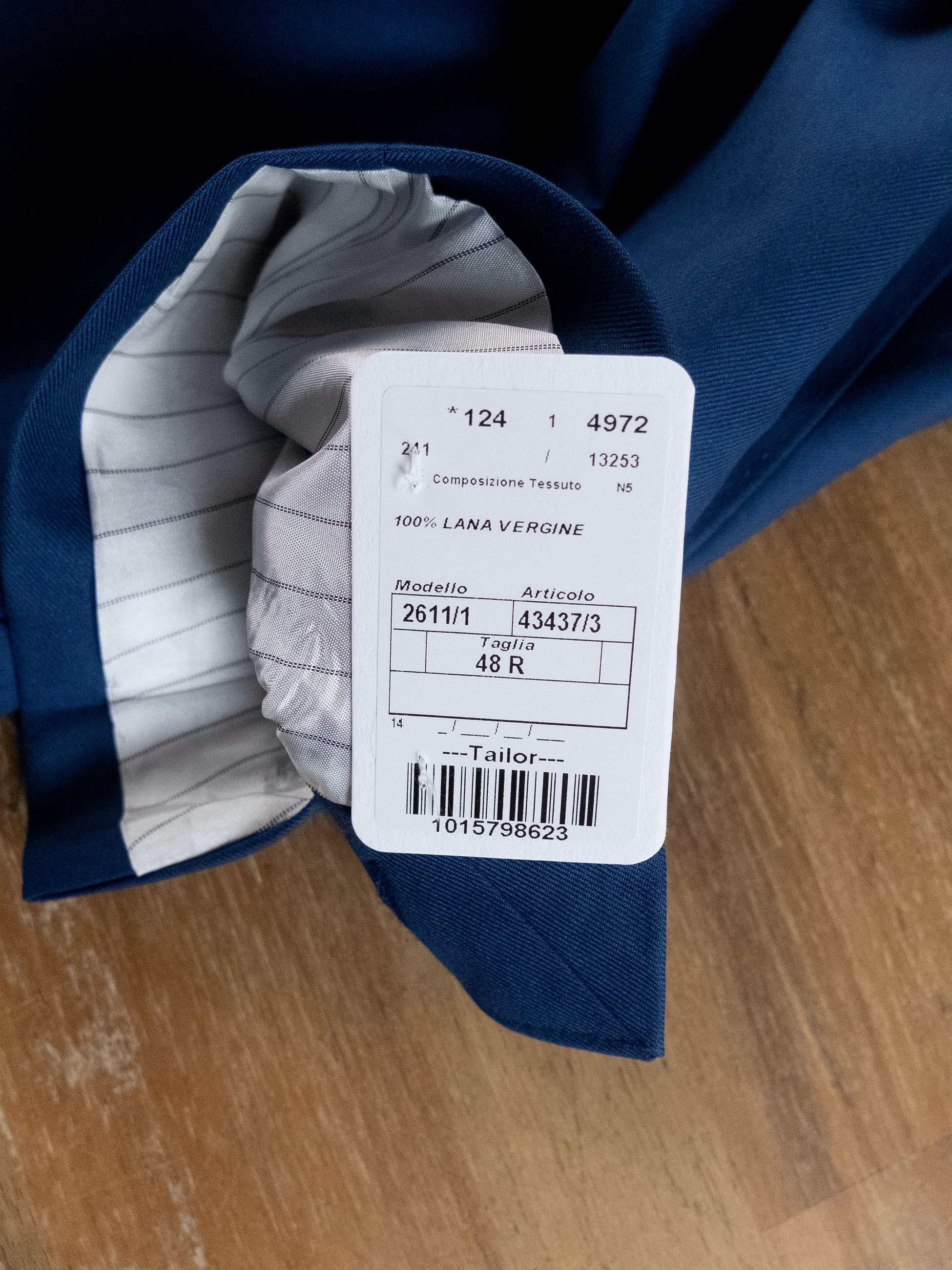 Luigi Bianchi LUIGI BIANCHI SARTORIA blue wool blazer Size 38 / Medium Size 38R - 6 Thumbnail