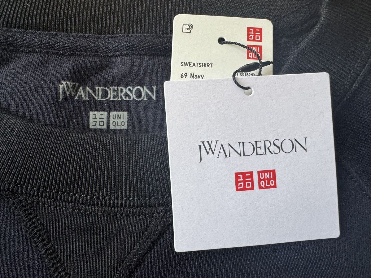 JW Anderson × Uniqlo Small JW Anderson Sweatshirt Navy Coat of Arms Crest Shirt Size US S / EU 44-46 / 1 - 14 Thumbnail
