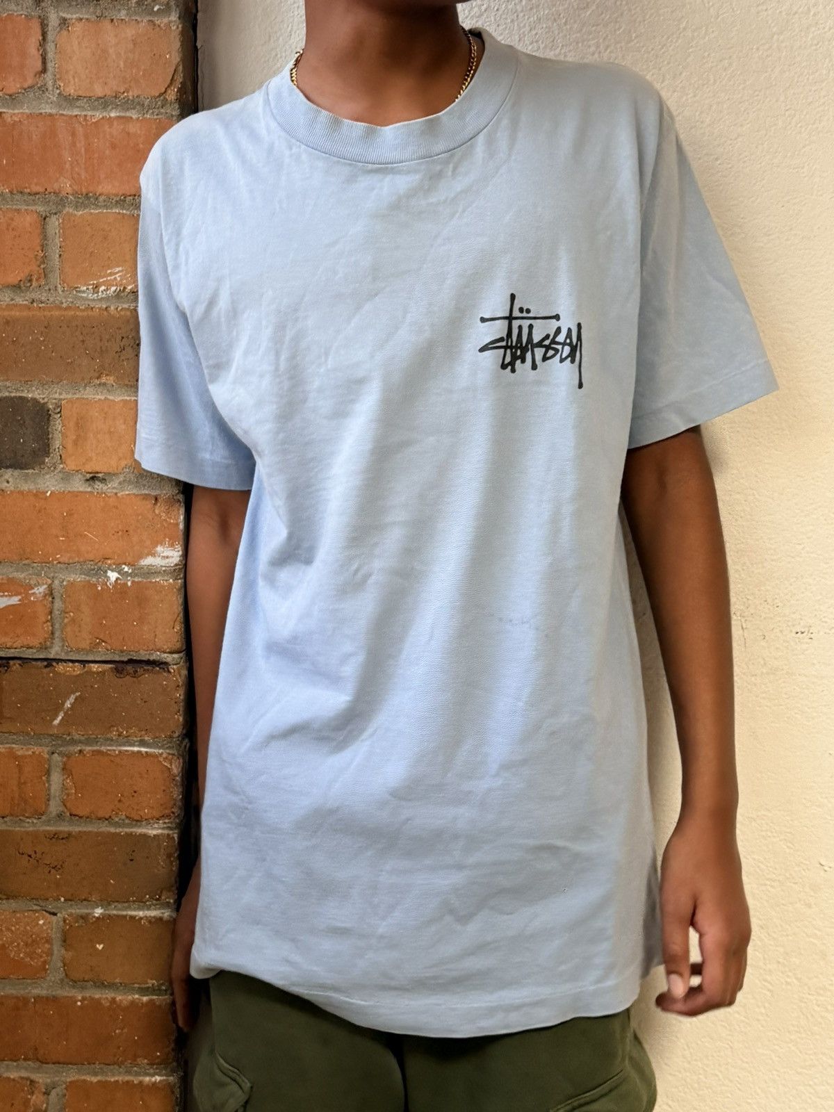 Stussy Baby blue stussy tee Size US M / EU 48-50 / 2 - 1 Thumbnail