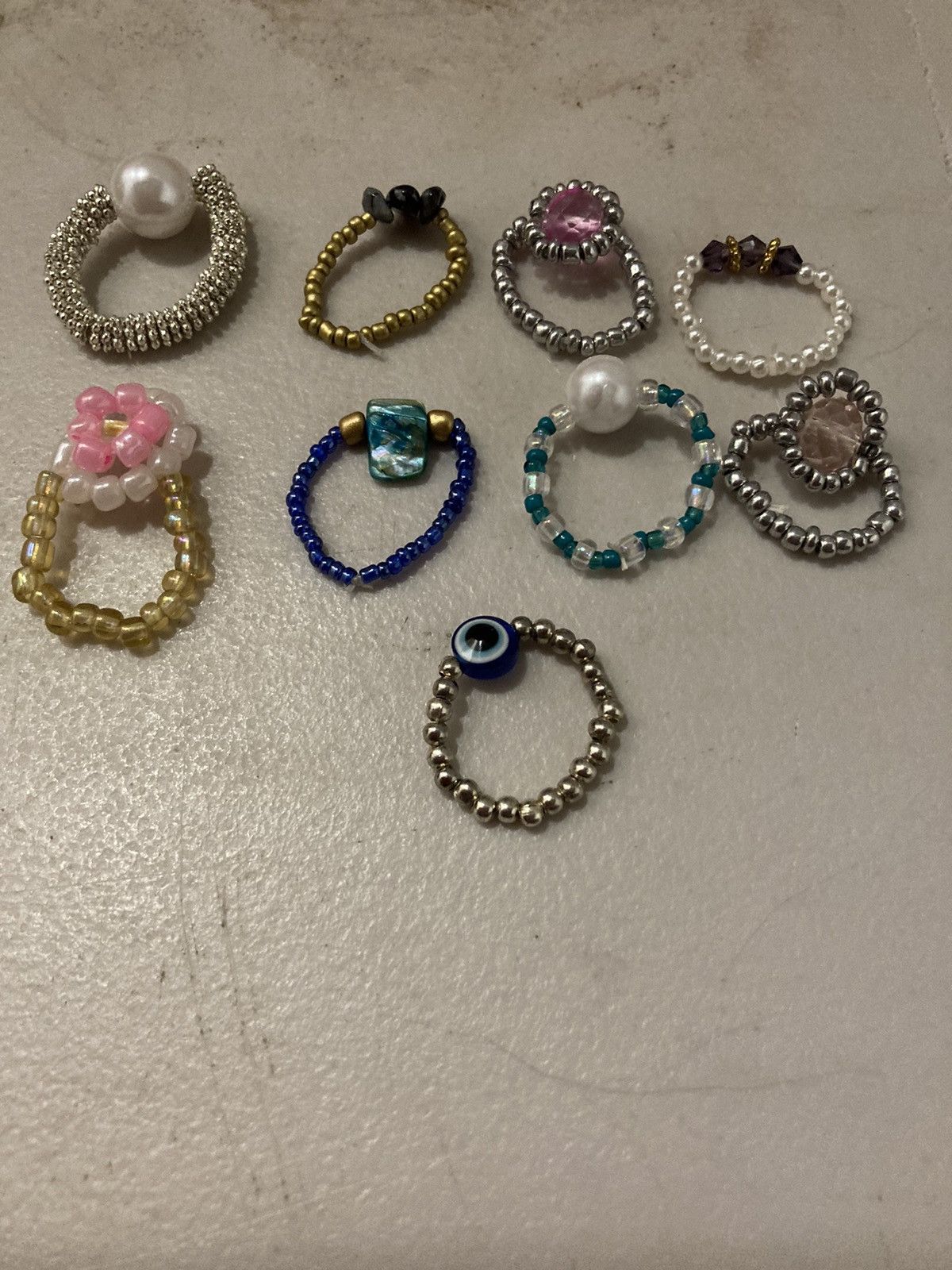 Other Beaded rings various Size ONE SIZE - 1 Thumbnail