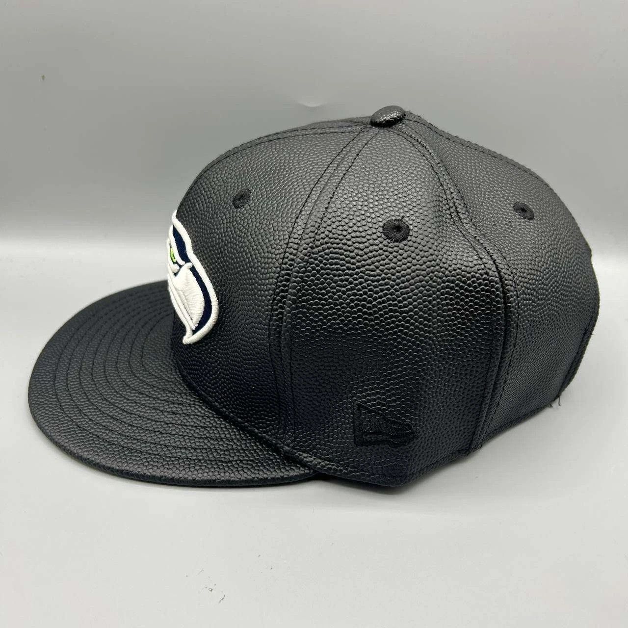 New Era Seattle Seahawks Hat Men 9Fifty New Era Strap Back Cap M-L Size ONE SIZE - 3 Thumbnail