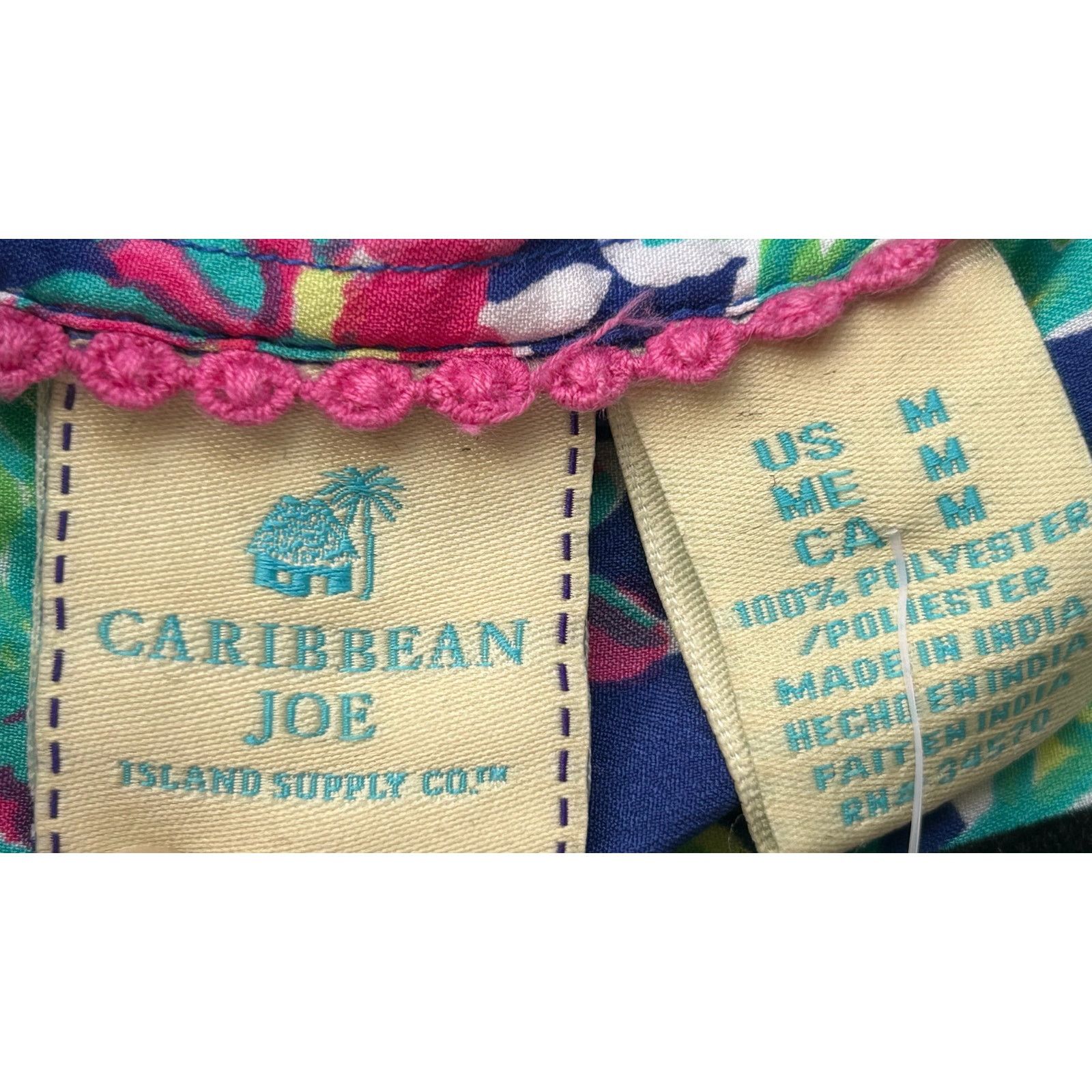 Other Caribbean Joe | Women's Floral Button Down Shirt | Medium Size M / US 6-8 / IT 42-44 - 3 Thumbnail