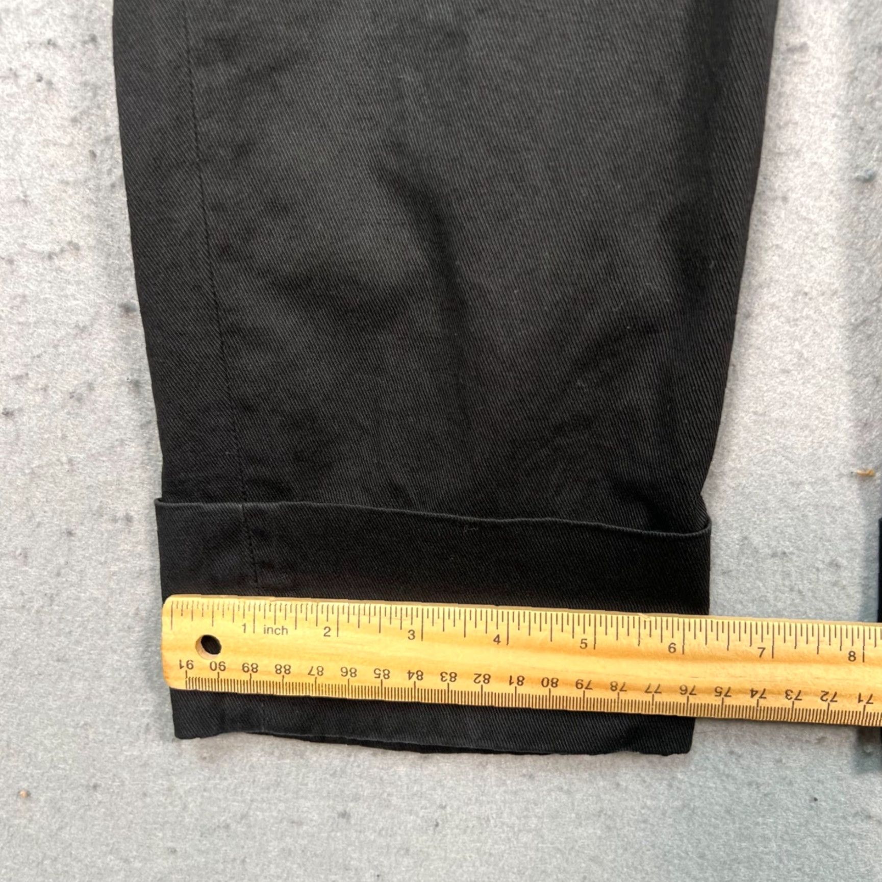 Jil Sander Jil Sander Womens Pants 29 Black Tailored Cotton w/ Cuff Made In Italy Size 29" - 7 Thumbnail
