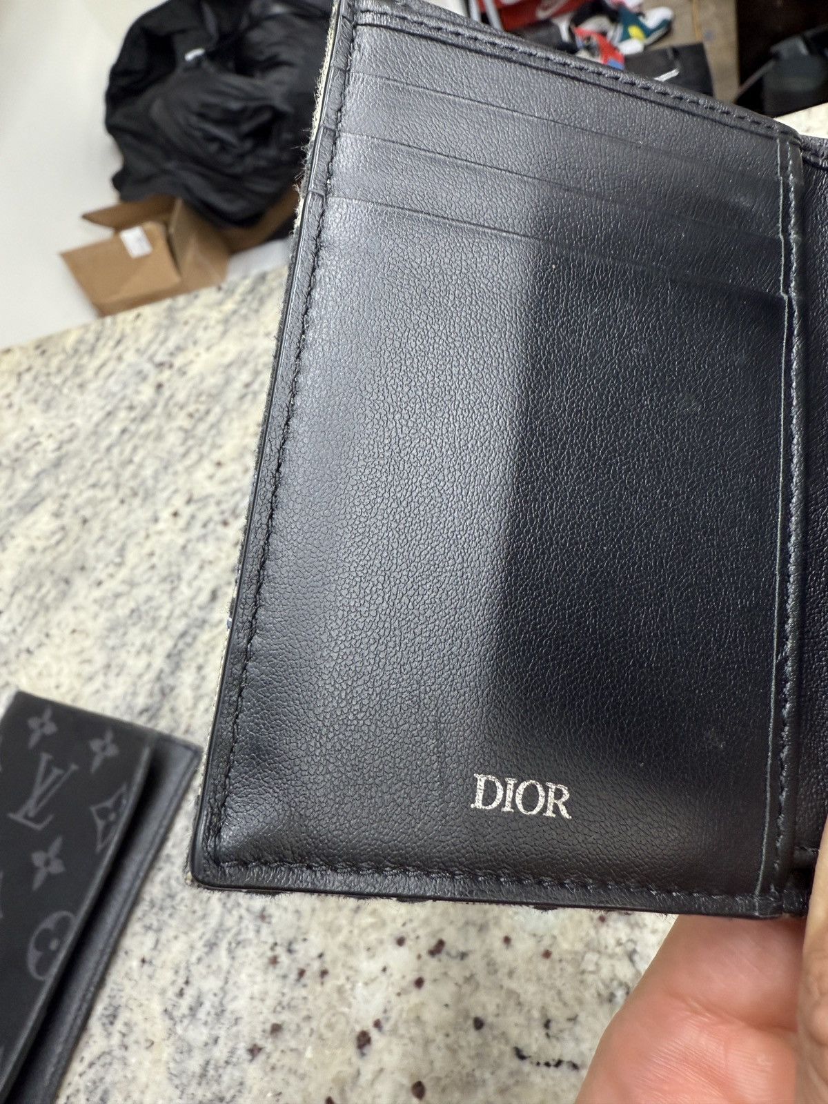 Dior Christian Dior Bitfold Wallet Beige Size ONE SIZE - 5 Thumbnail