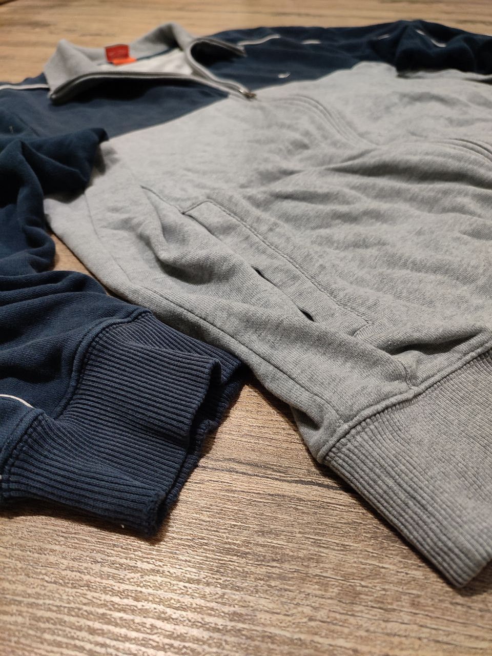 Nike Vintage Y2K Nike Faded Gray Navy Full-Zip Hoodie XL size Size US XL / EU 56 / 4 - 10 Thumbnail