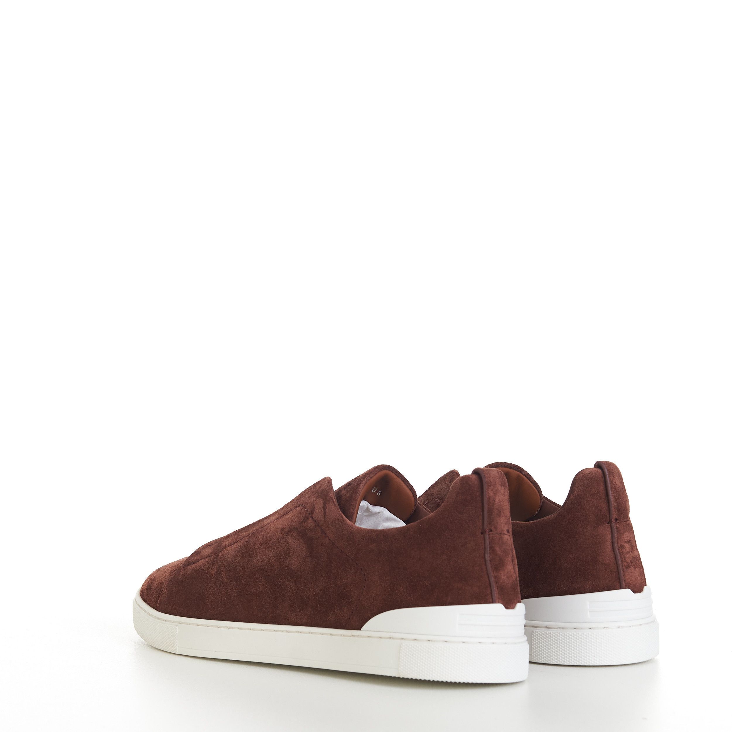 Ermenegildo Zegna Brown Suede Triple Stitch Sneakers Size US 9.5 / EU 42-43 - 5 Thumbnail