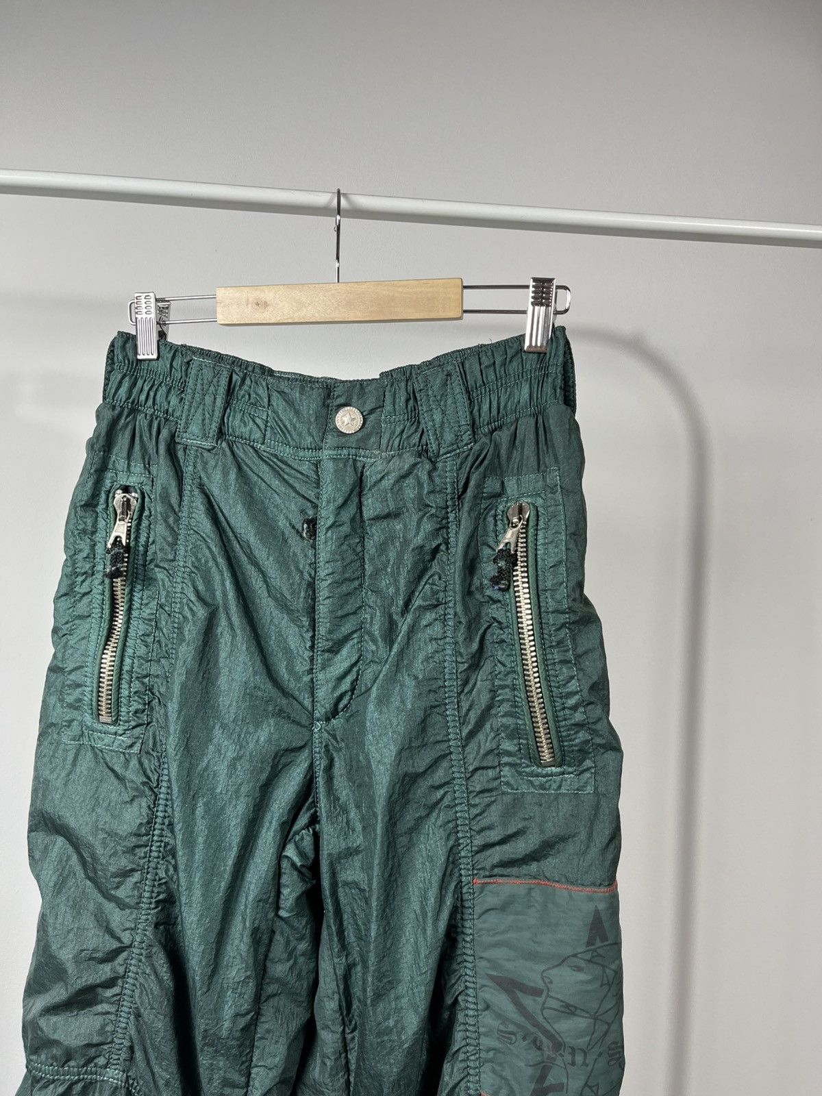 Vintage Vintage Ski Sunset Wear green nylon ski pants 50 Austria Size US 34 / EU 50 - 3 Thumbnail
