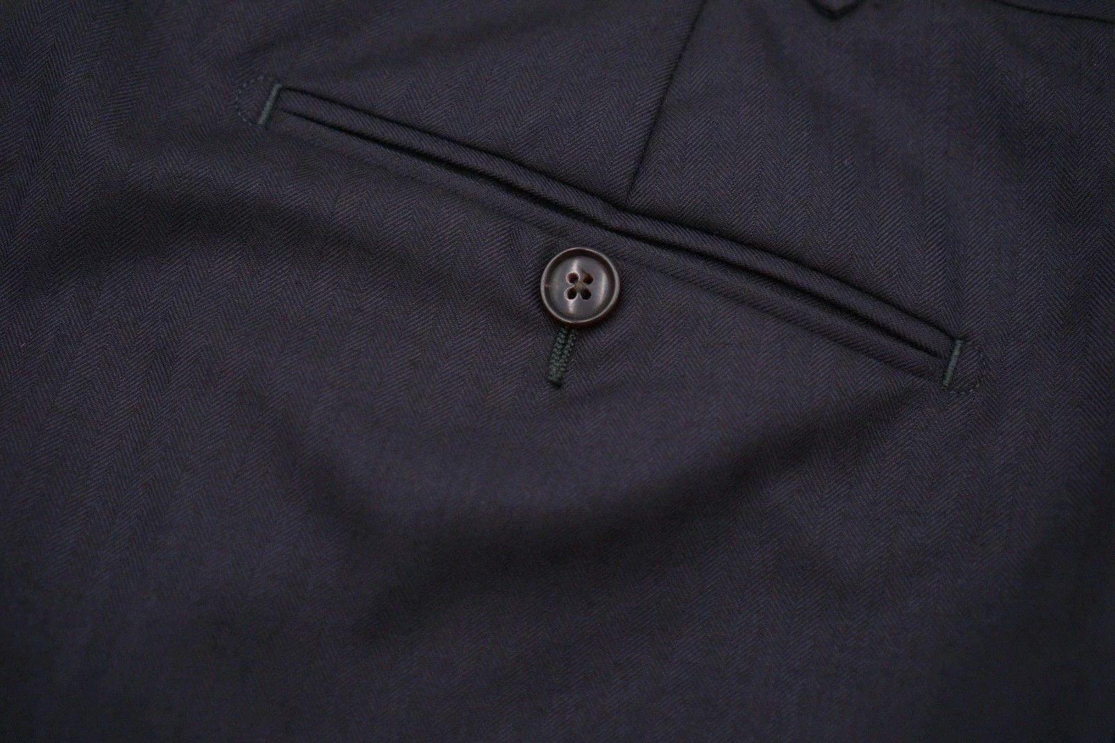Suitsupply Men Suitsupply Pants Trousers Navy Blue Brescia Wool UK/US38 Size 38R - 6 Thumbnail