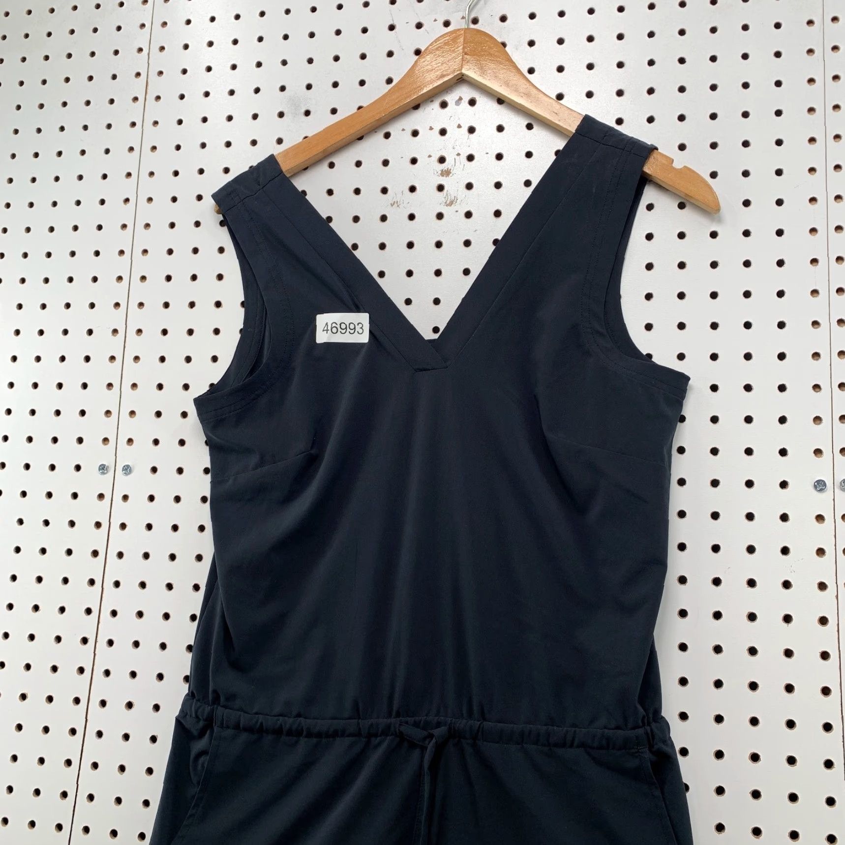 Toad&Co V Neck Dress Toad&Co Womens XS Black Sleeveless Outdoor Button Back Dress Size XS / US 0-2 / IT 36-38 - 3 Thumbnail