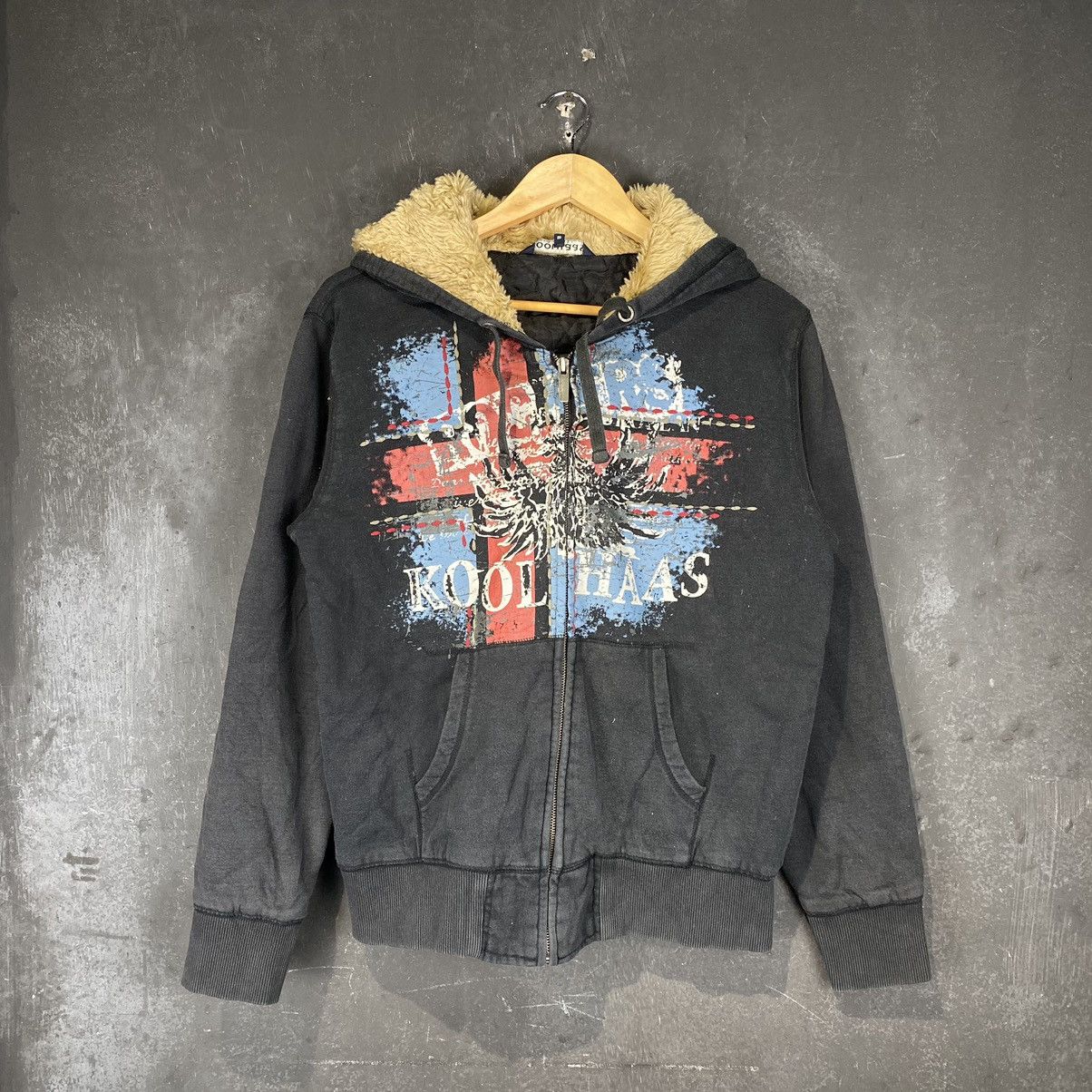 Pre-owned If Six Was Nine X Le Grande Bleu L G B Y2k Koolhaas Fur Hoodie Lgb Zipped Up