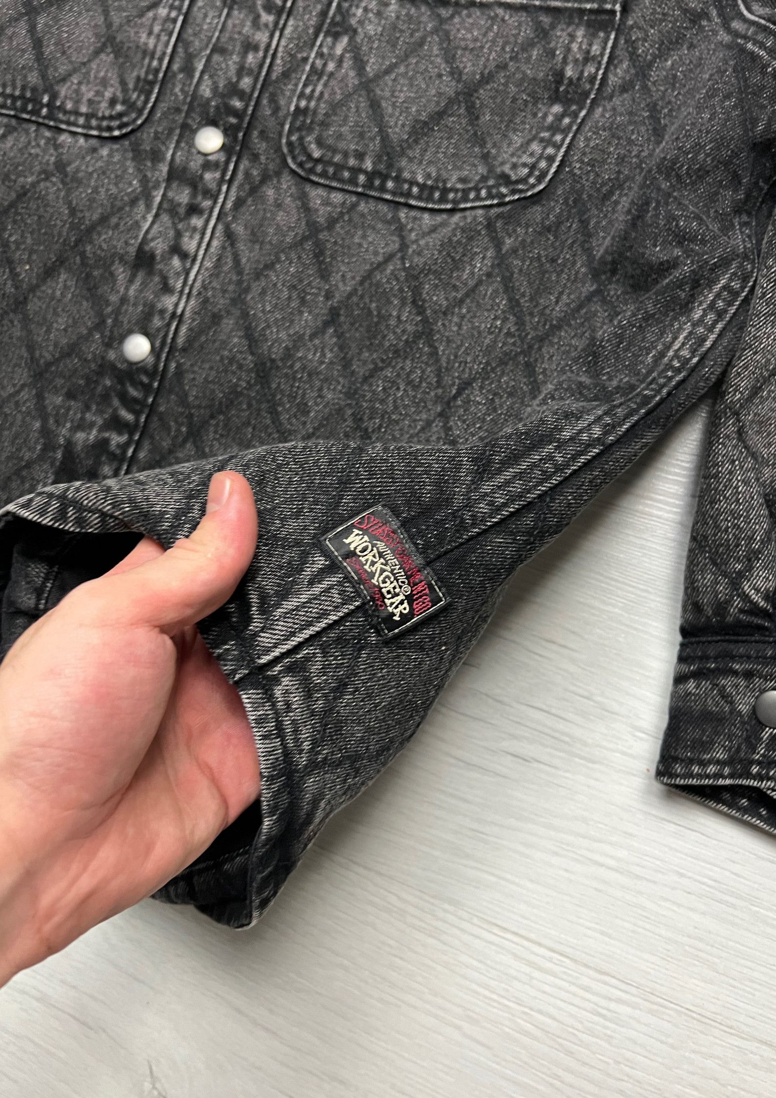 Stussy Stüssy Workgear Quilted Denim Shirt Jacket Size US S / EU 44-46 / 1 - 3 Thumbnail