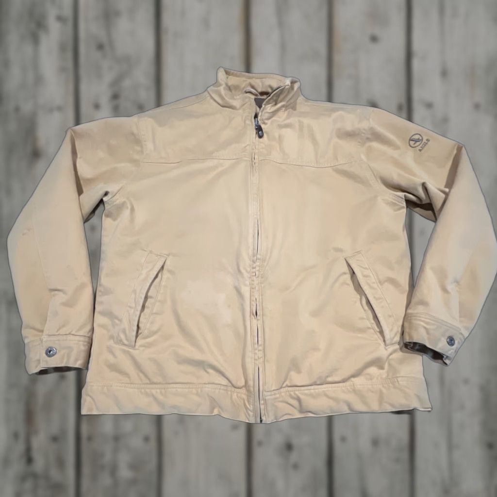 Aigle VINTAGE AIGLE Barn Jacket Men 2XL Regular Canvas Tan Khaki Lined Full Zip Zipper 90s Winter Fall Outdoor Workwear Mens Size US XXL / EU 58 / 5 - 1 Thumbnail