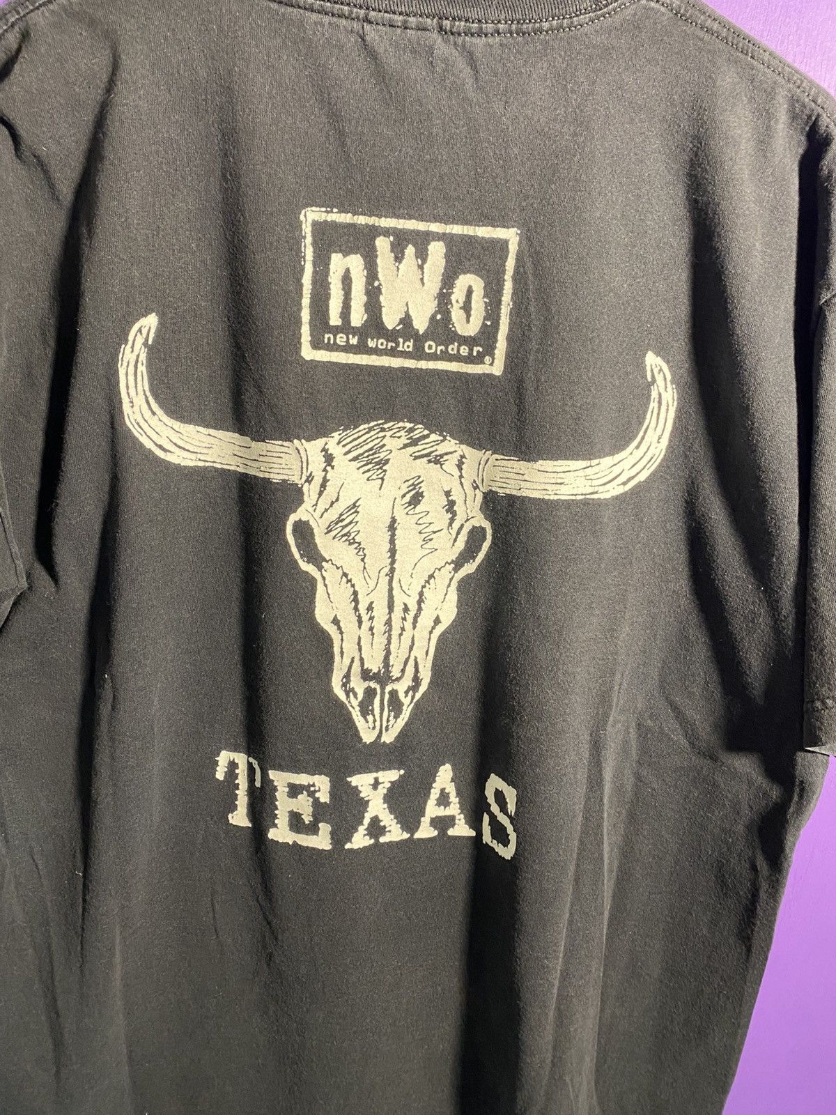 WCW/nWo Vintage 90s NWO Texas faded mullet tee Size US XL / EU 56 / 4 - 3 Thumbnail