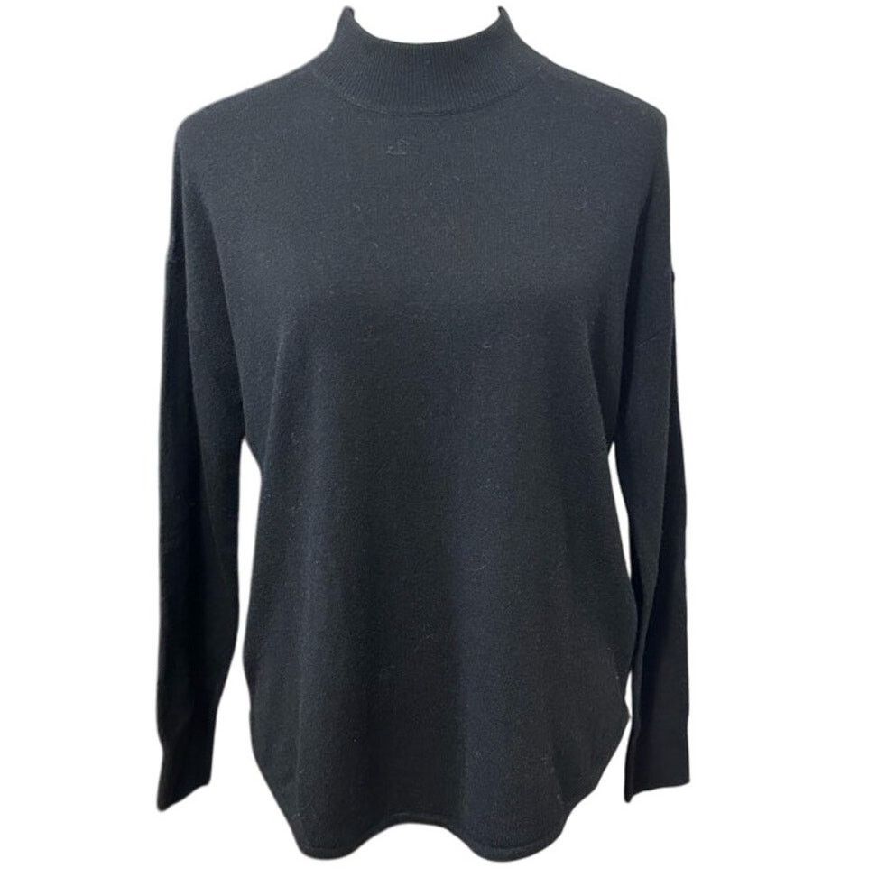 Madewell Madewell Blouse Black Long Sleeve Pullover Mock Neck XS New Size XS / US 0-2 / IT 36-38 - 1 Thumbnail