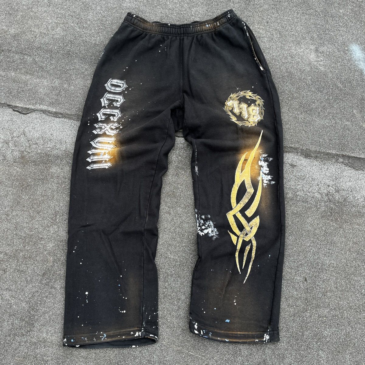 image of Howlers Club Sun Fade Sweatpants (Unisex) in Black, Men's (Size 32)