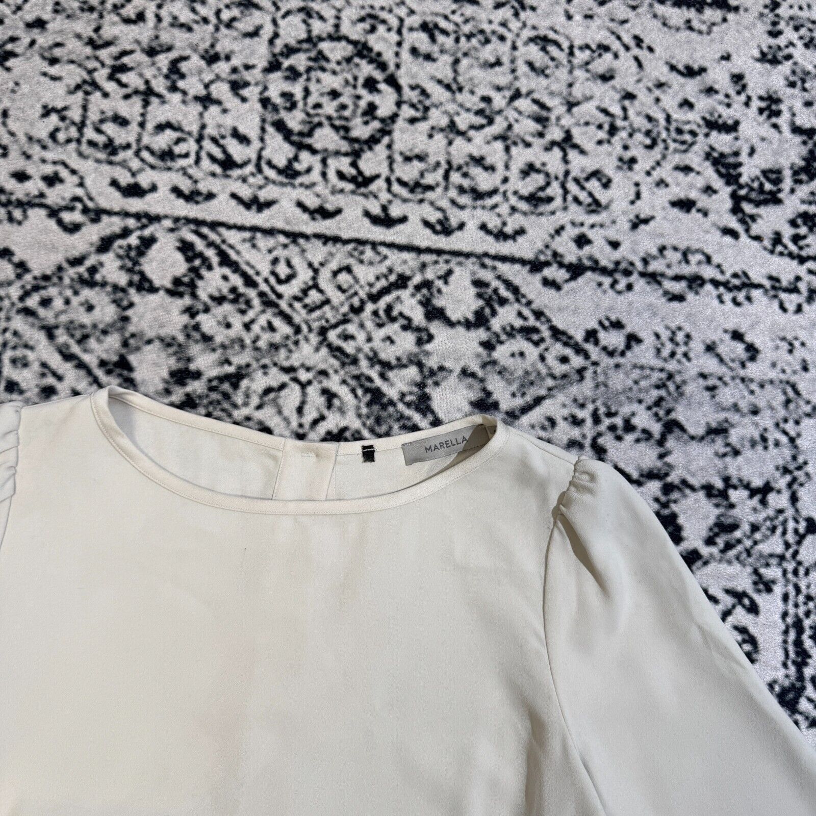 Marella × Vintage Vintage Marella Unisex Gray Viscose Blouse Size 48 IT 90s Size US M / EU 48-50 / 2 - 5 Thumbnail