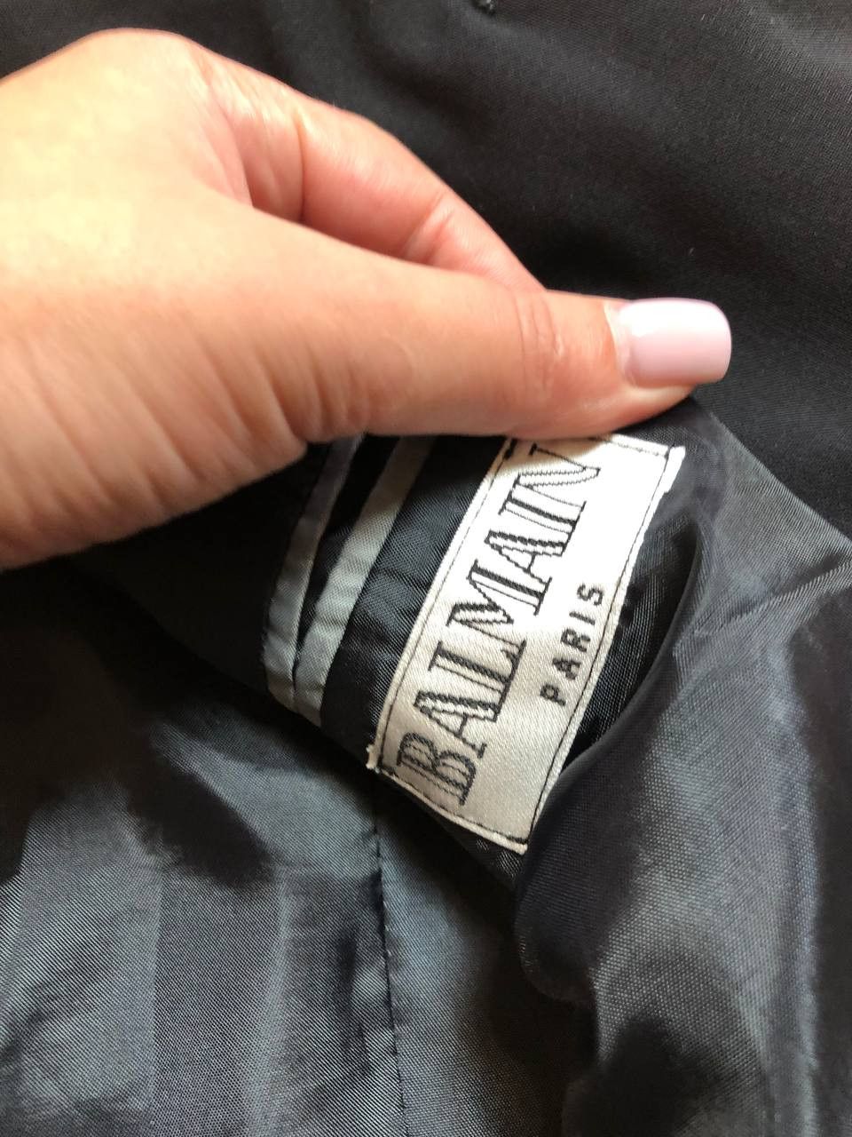 Balmain Vintage Balmain Paris Black Classic Fit Blazer Size 50S Size 50S - 3 Thumbnail