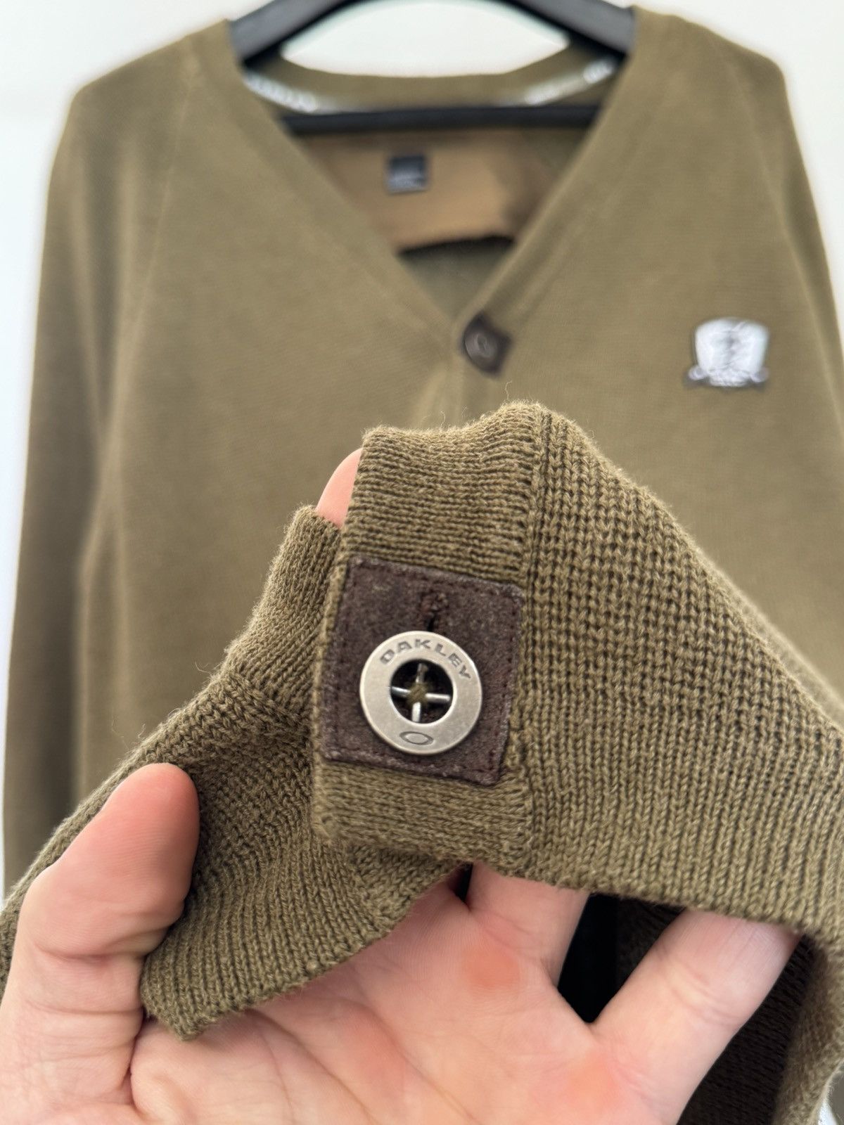 Oakley Oakley Buttoned Cardigan Sweater Olive Color Size US XL / EU 56 / 4 - 9 Thumbnail