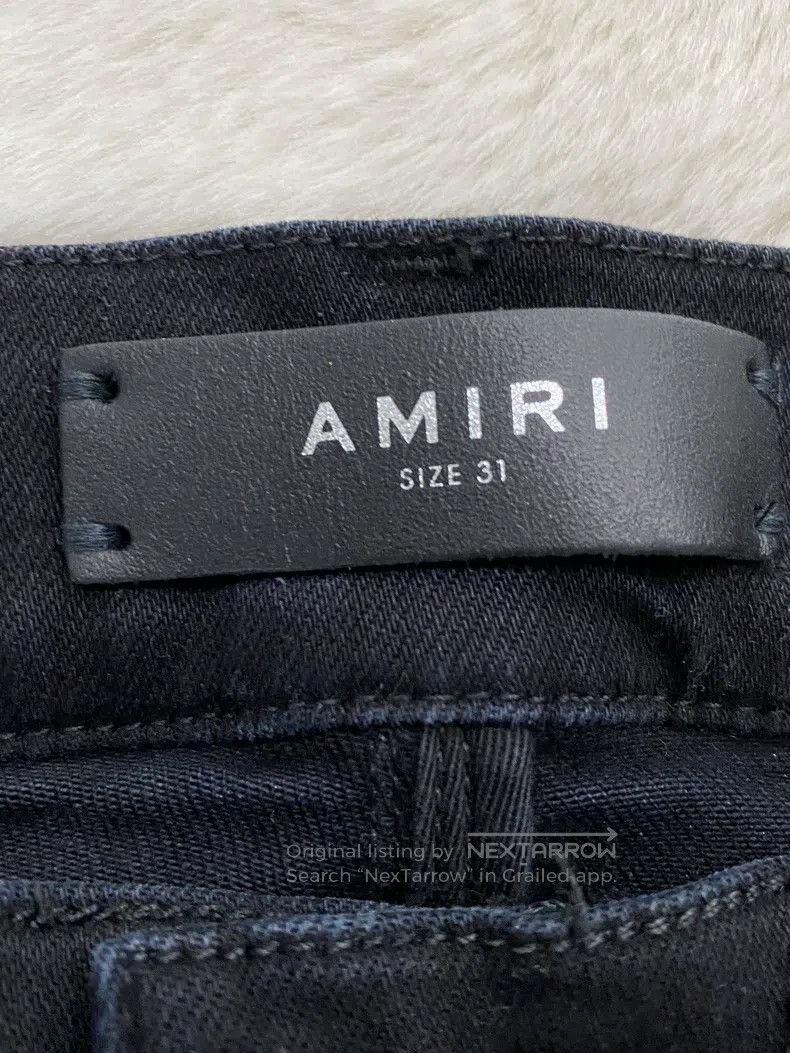 Amiri Amiri Size 31 Washed black and blue cashew flower MX1 patch Size US 31 - 2 Thumbnail