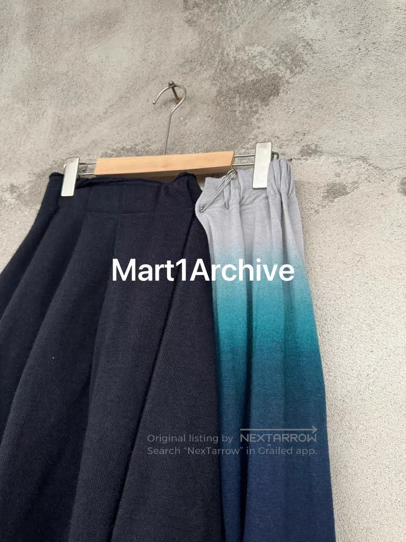 Yohji Yamamoto YOHJI YAMAMOTO size M Wool Mixed Patchwork Skirt Size 23" - 3 Thumbnail