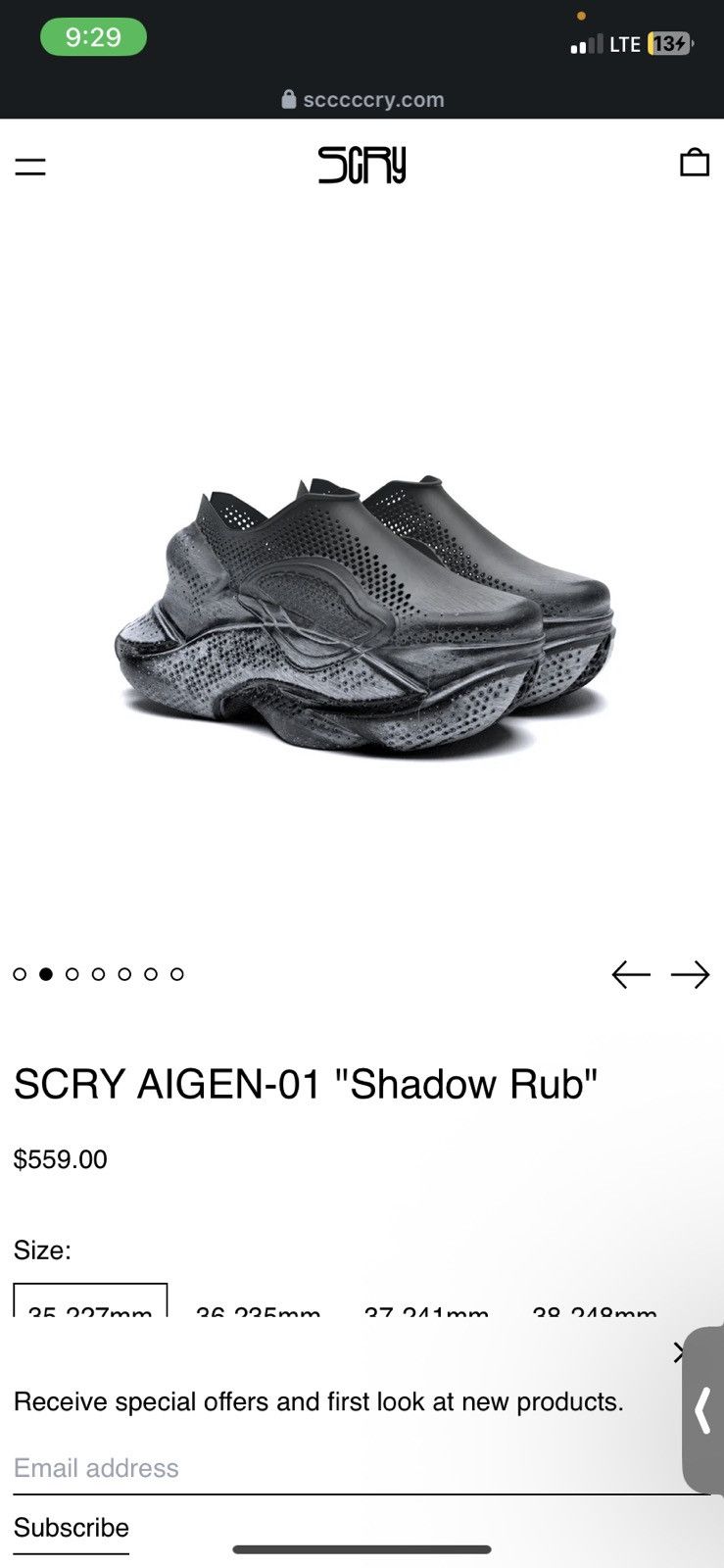 Other SCRY AIGEN -01 “Shadow Rub” Size US 10 / EU 43 - 5 Thumbnail
