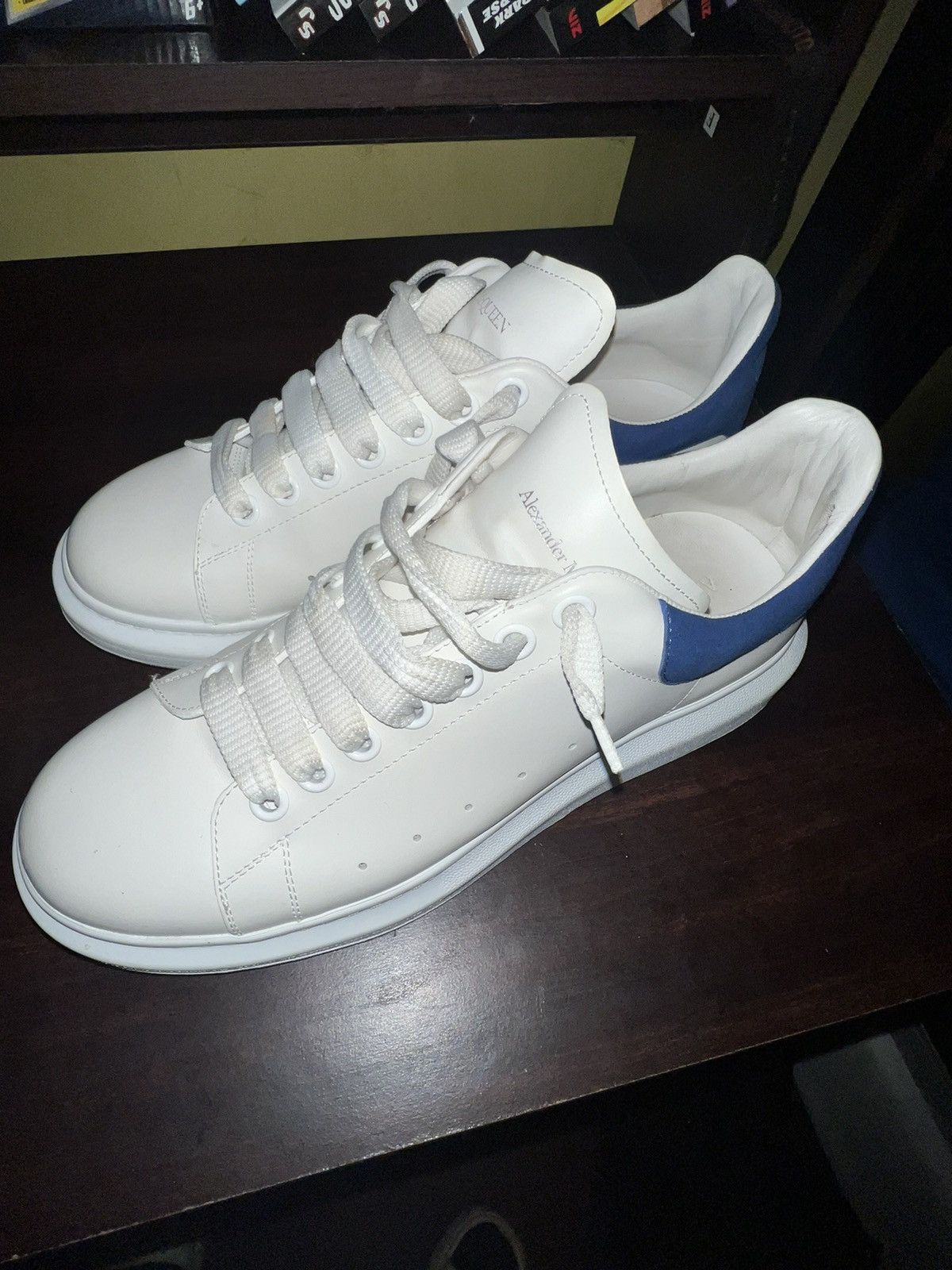 alexander mcqueen white blue