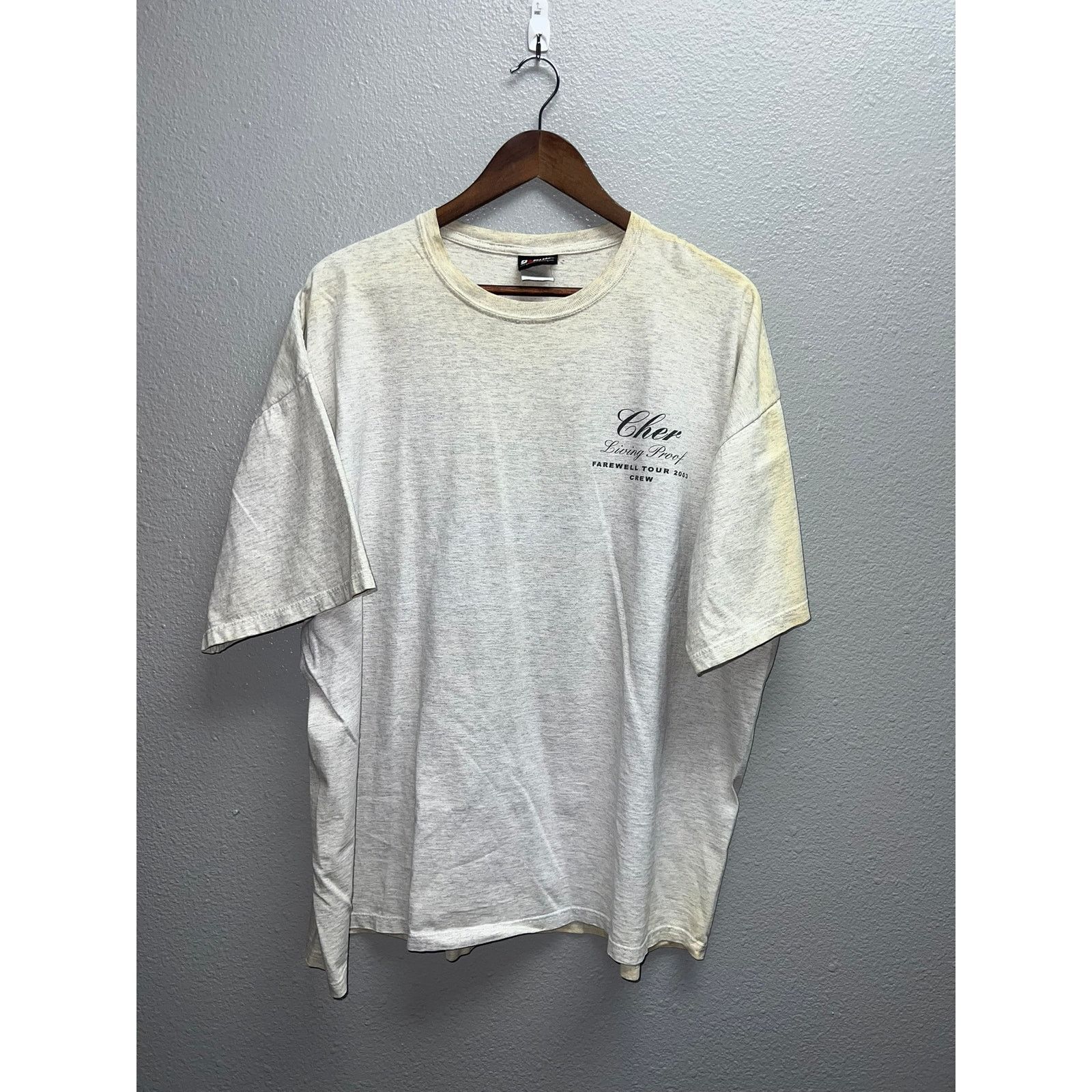 Giant Vintage Cher Living Proof Shirt Farewell 2003 Yellowed VTG 2 Size US XXL / EU 58 / 5 - 1 Thumbnail