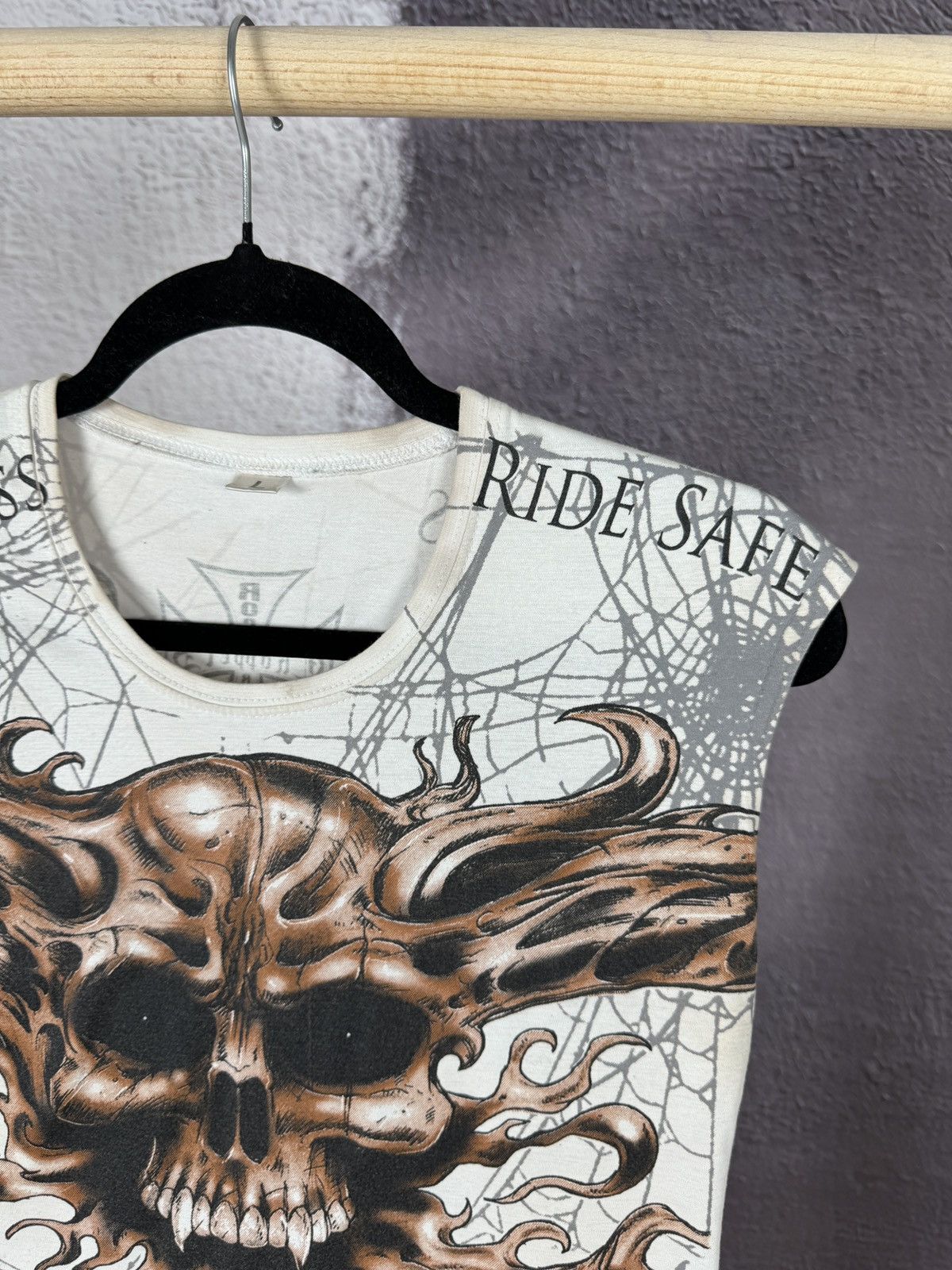 Other Vintage Motorcycle Rock Rider Choppers tank top tee Angel Size L / US 10 / IT 46 - 5 Thumbnail
