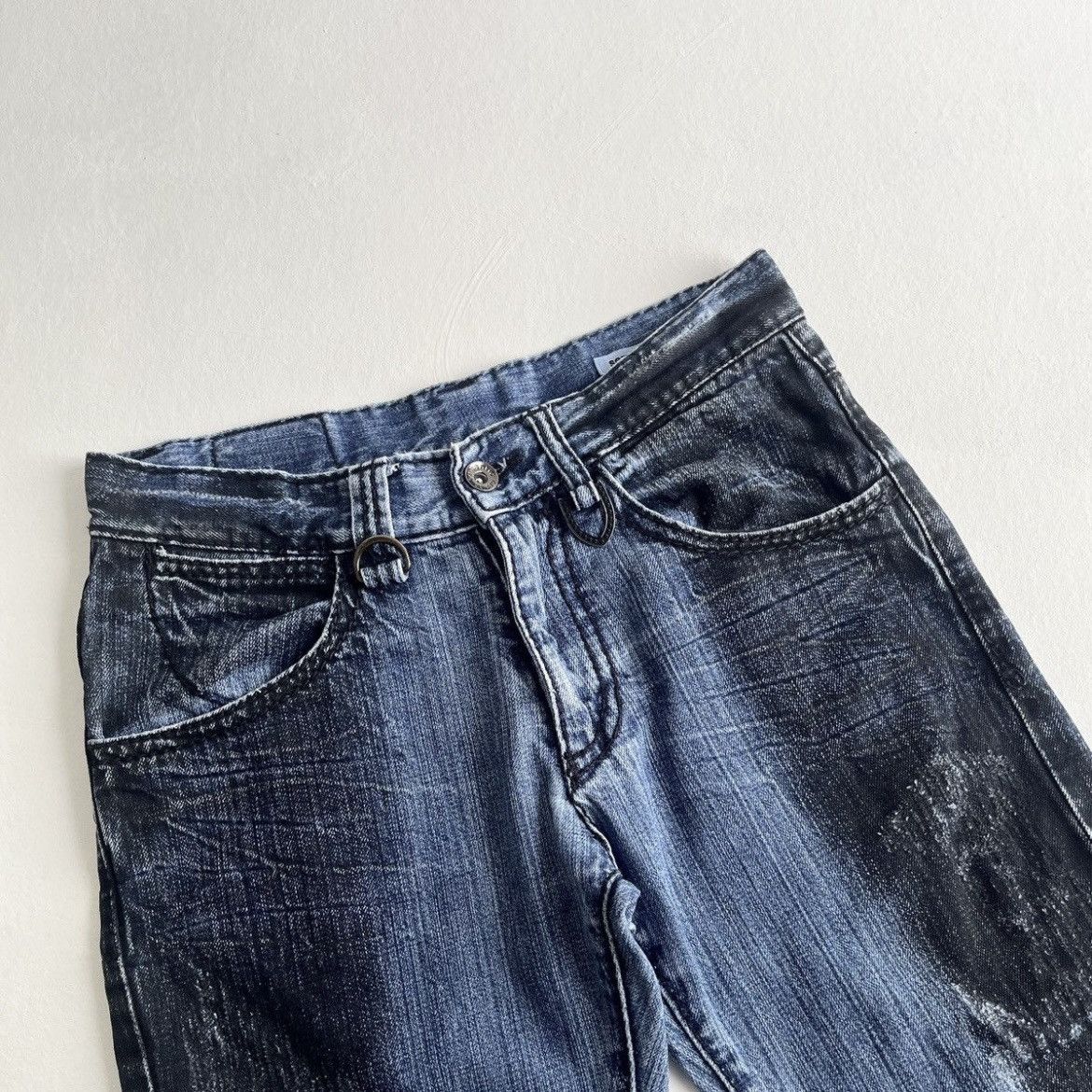 Japanese Brand Semantic Design Whiskered Flared Jeans Size US 30 / EU 46 - 2 Thumbnail
