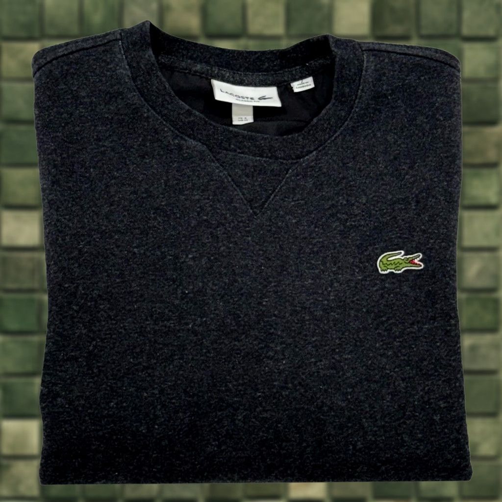 Lacoste Lacoste Sweatshirt Men's Charcoal Gray Pullover Crewneck M Regular Jersey Cotton Polyester Designer" Size US M / EU 48-50 / 2 - 1 Thumbnail