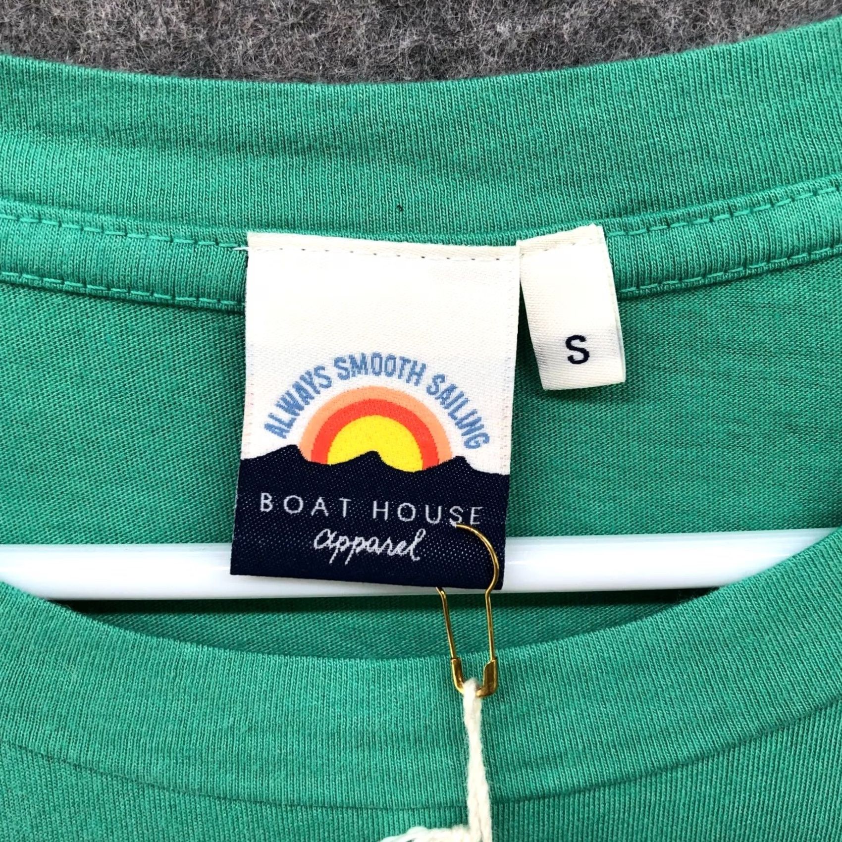 Vintage Mens S Green T Shirt Boathouse Apparel Lucky Smiley Face St. Patrick's Day Size US S / EU 44-46 / 1 - 5 Thumbnail